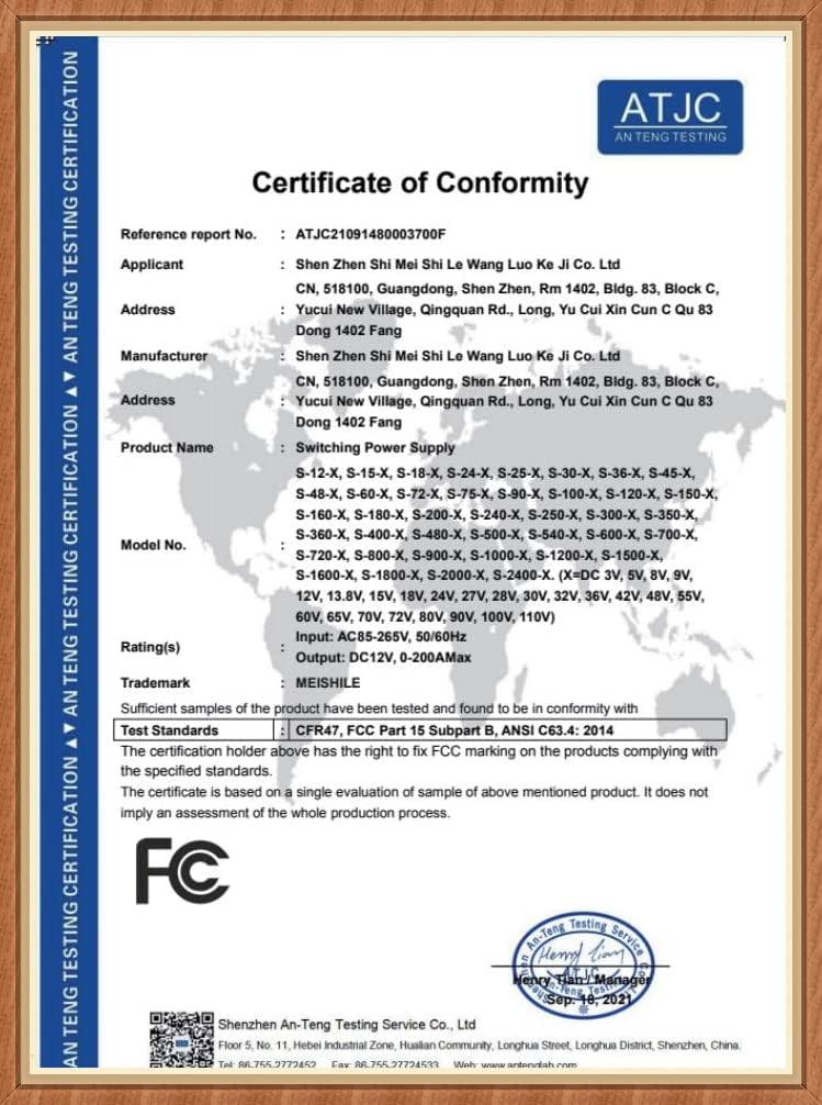 Meishile 12V 50A 600W Dc Switching Power Supply Adapter Psu Ac To Dc Industrial Transformer Converter For Led Drive Light Lamp M
