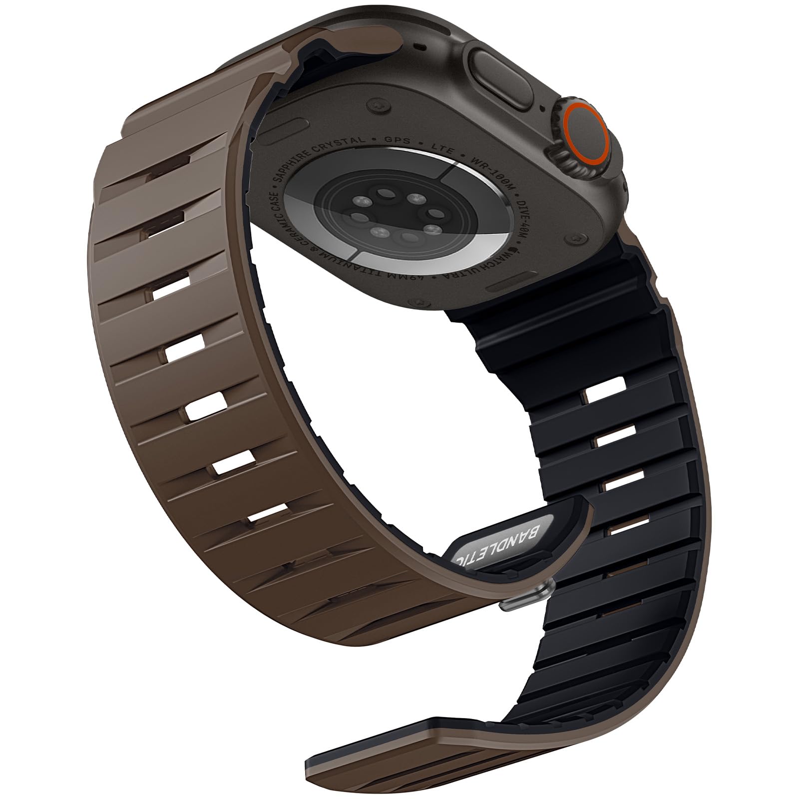 Bandletic Magnetic Compatible with Apple Watch Series 11 Band 46mm Men Women, Rugged Sport Watchband for iWatch 49mm(Ultra3/Ultr