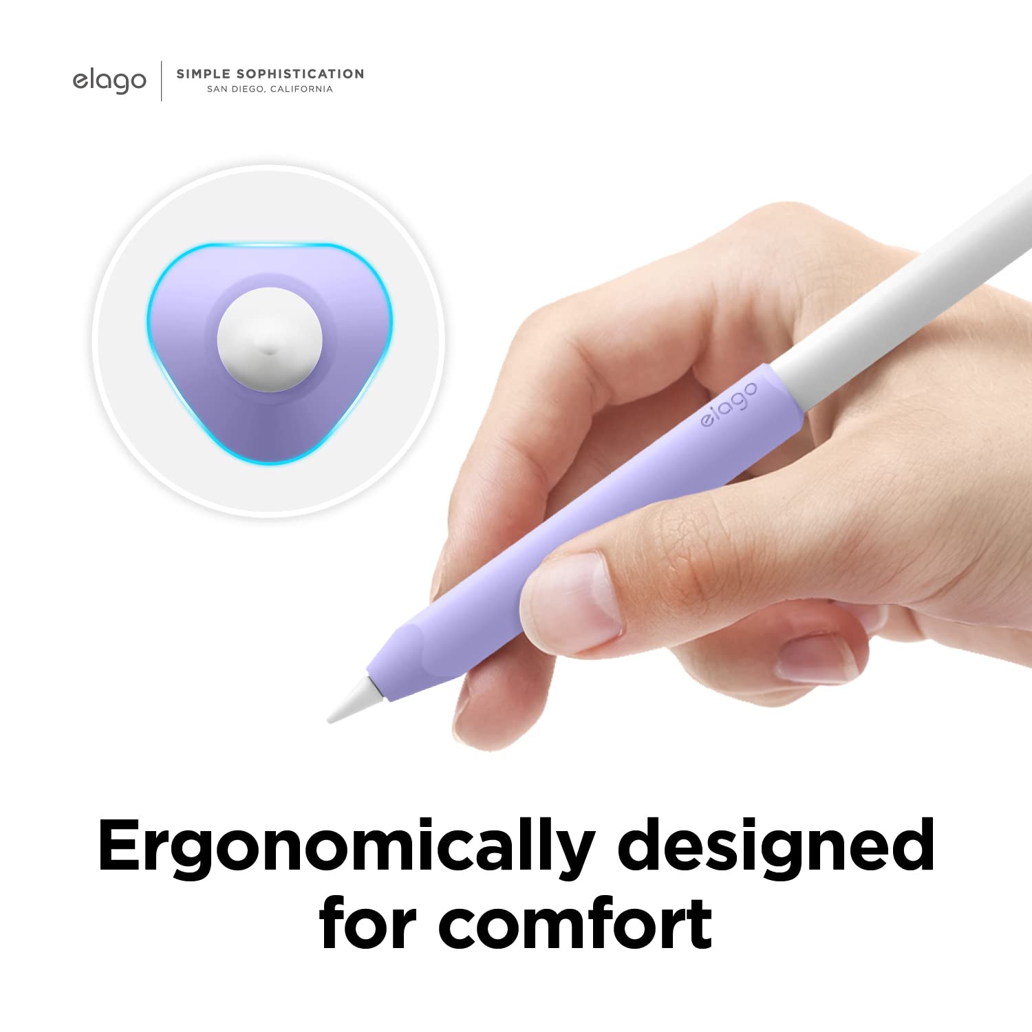 Elago Pencil Grip 2 Pack Holder Sleeve Compatible With Apple Pencil (1St & 2Nd Generation) And Apple Pencil (Usb C) [Lovely Pink