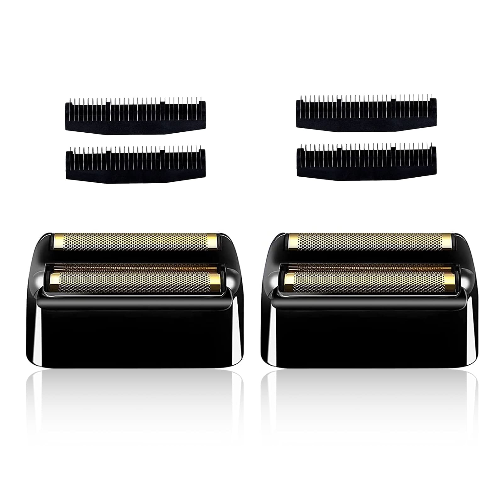 Shaver Replacement Foil And Cutters Compatible With Babylisspro Barberology Double Fxfs2 (2Pc Black)