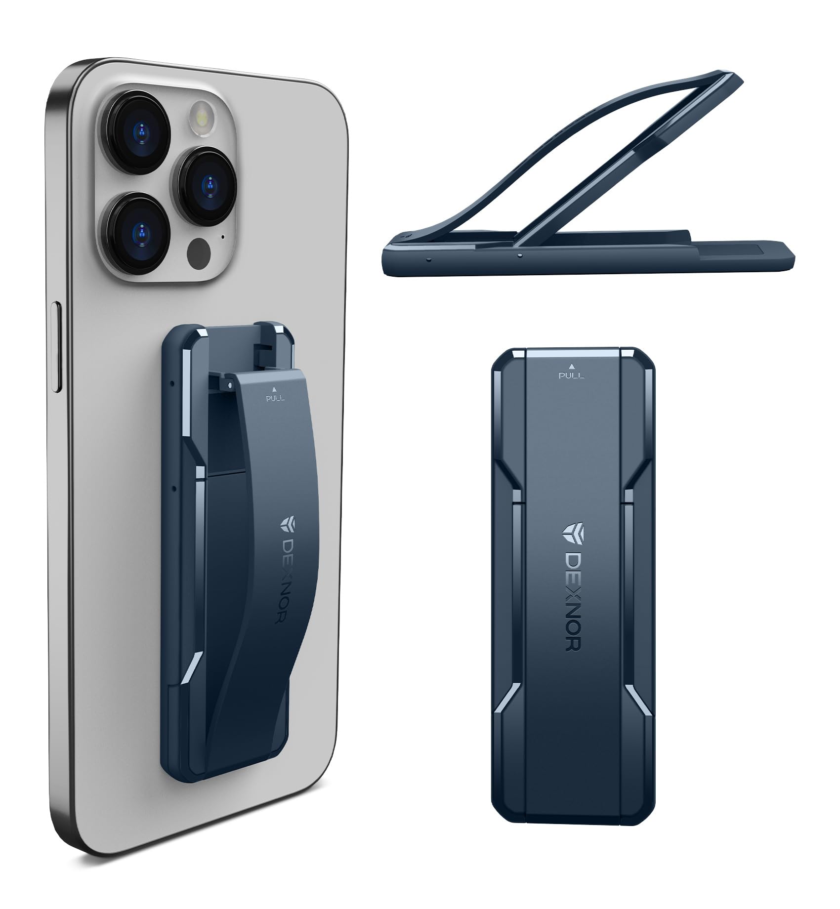 Dexnor New Upgrade Phone Grip, Phone Holder for Hand [2-in-1] Phone Strap with Kickstand Phone Finger Holder Compatible with Mos