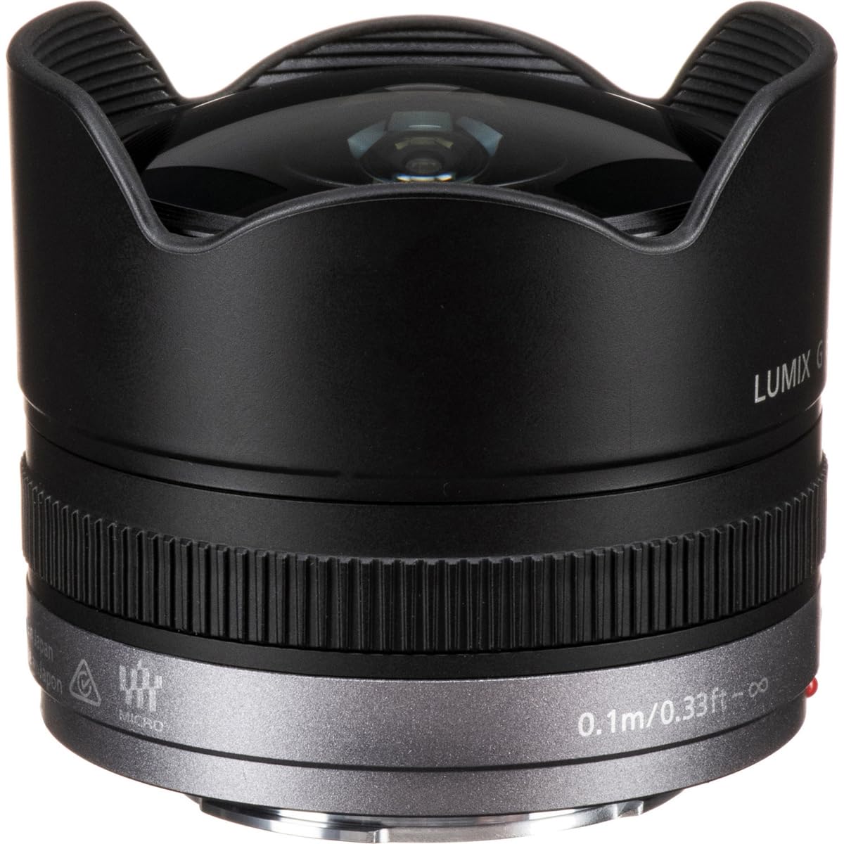 Panasonic Lumix G Fisheye Lens, 8Mm, F3.5, Mirrorless Micro Four Thirds, H-F008 (Usa Black)