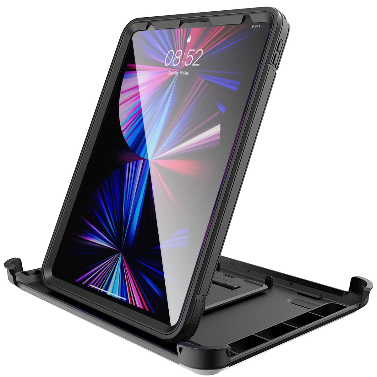 AICase for iPad Pro 11 Inch 4th/3rd/2nd/1st Generation 2022/2021/2020/2018,Heavy Duty Shockproof Triple Layer Defense for New Apple Pro 11' 4th 2022/3rd Gen 2021,2nd Gen 2020&1st Gen 2018(Black)