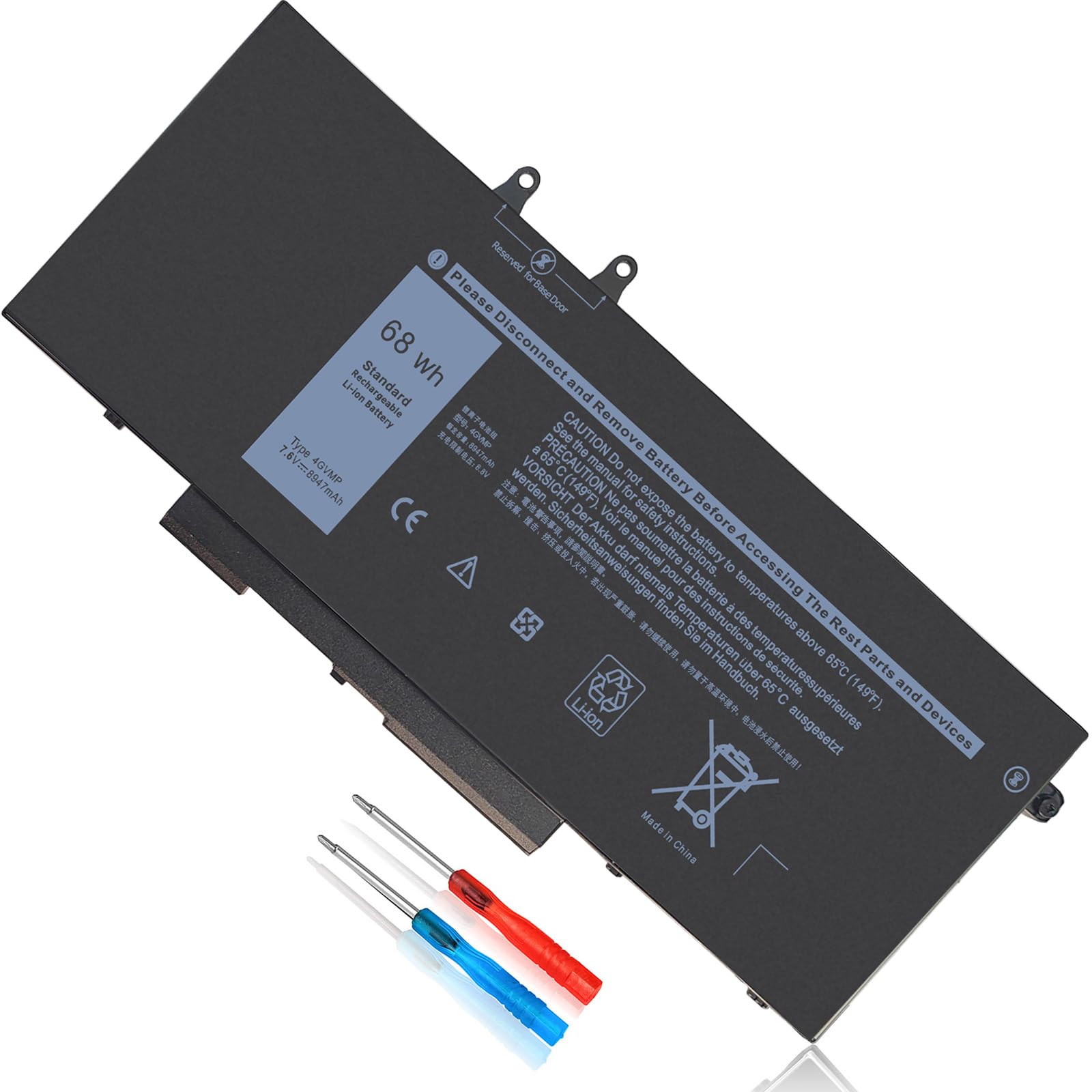 68Wh 4Gvmp Laptop Battery Replacement For Dell Latitude 5500 5400 Precision 3540 Inspiron 7590 7591 7791 2 In 1 P84F P84F001 P42