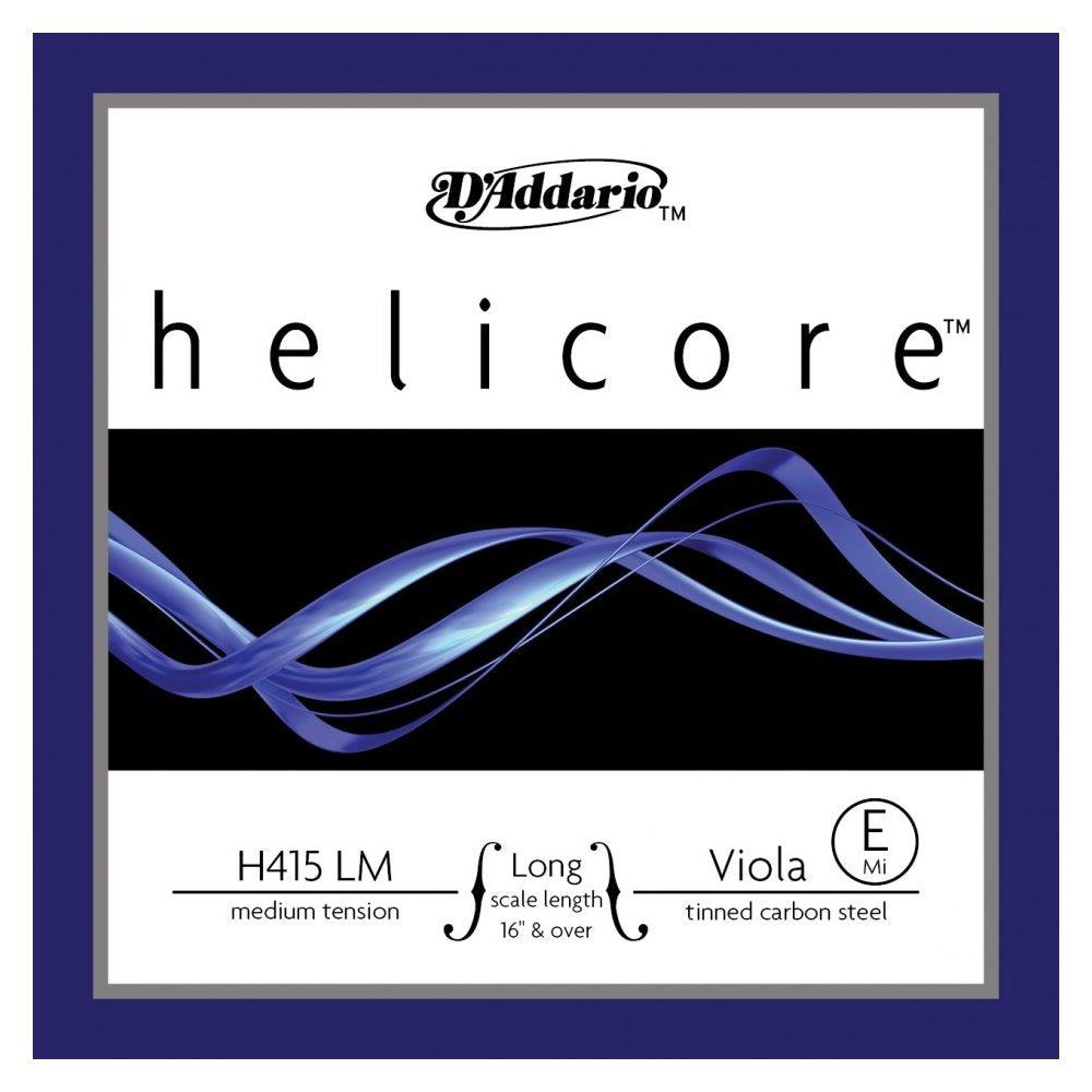 DAddario Helicore Viola Single E String, Long Scale, Medium Tension