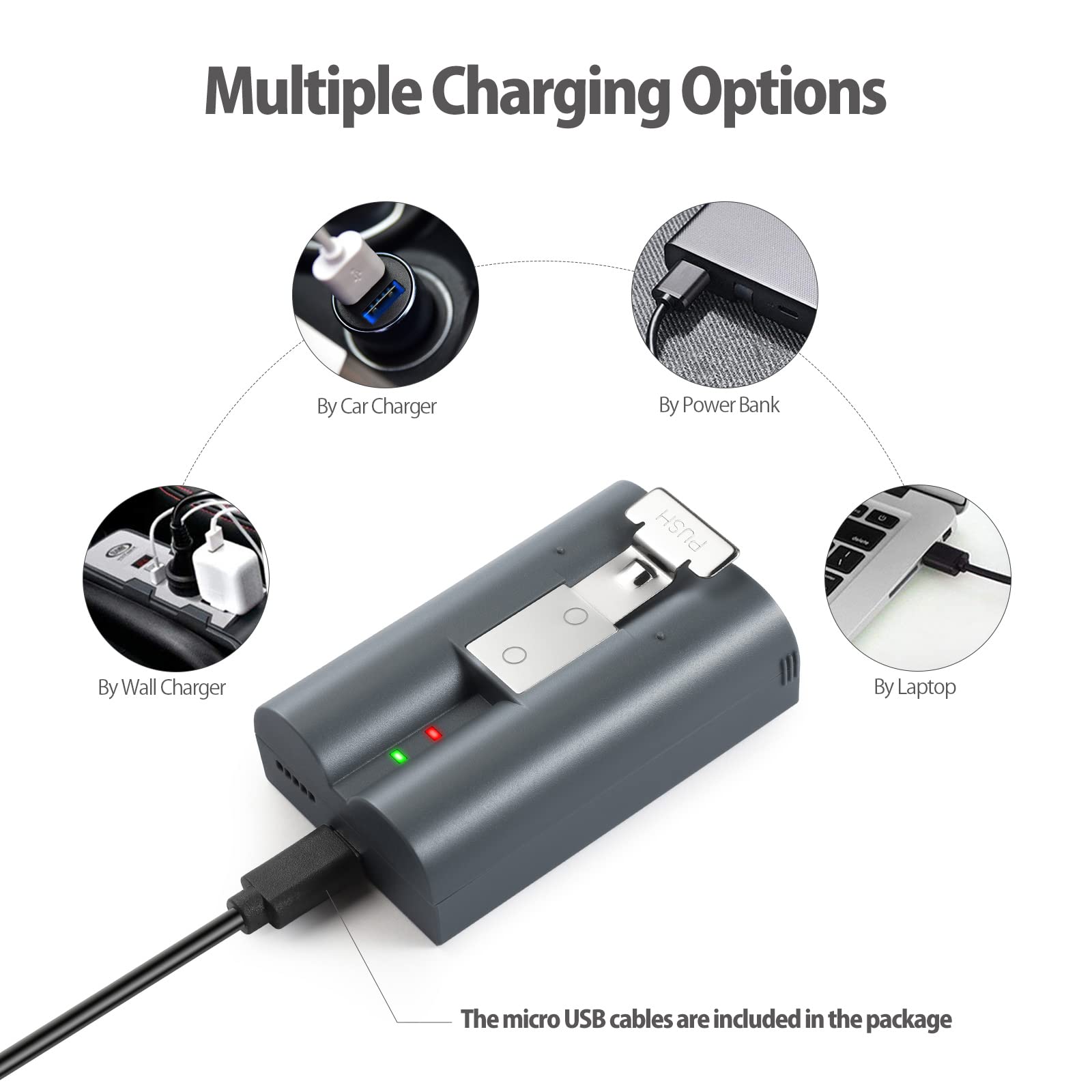 Etrhtec 2 Packs 6040Mah Rechargeable Battery Compatible With Ring Video Doorbell 2/3/4, Video Doorbell 3 Plus, Stick Up Cam Batt