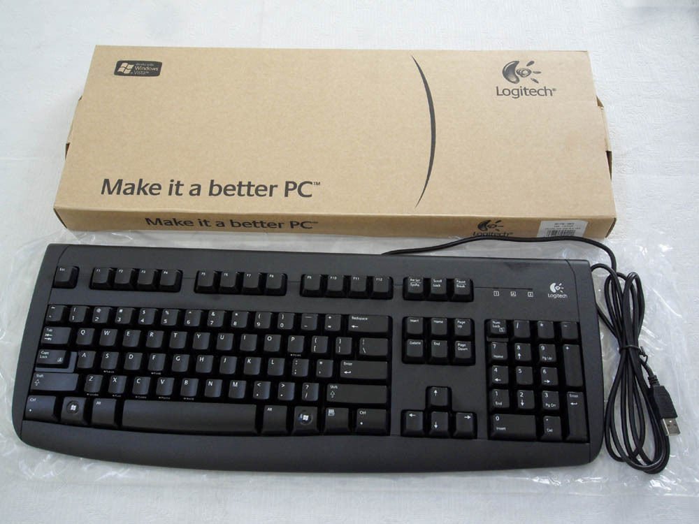 Logitech Deluxe 250 Vista Qualified Usb Keyboard (Black)