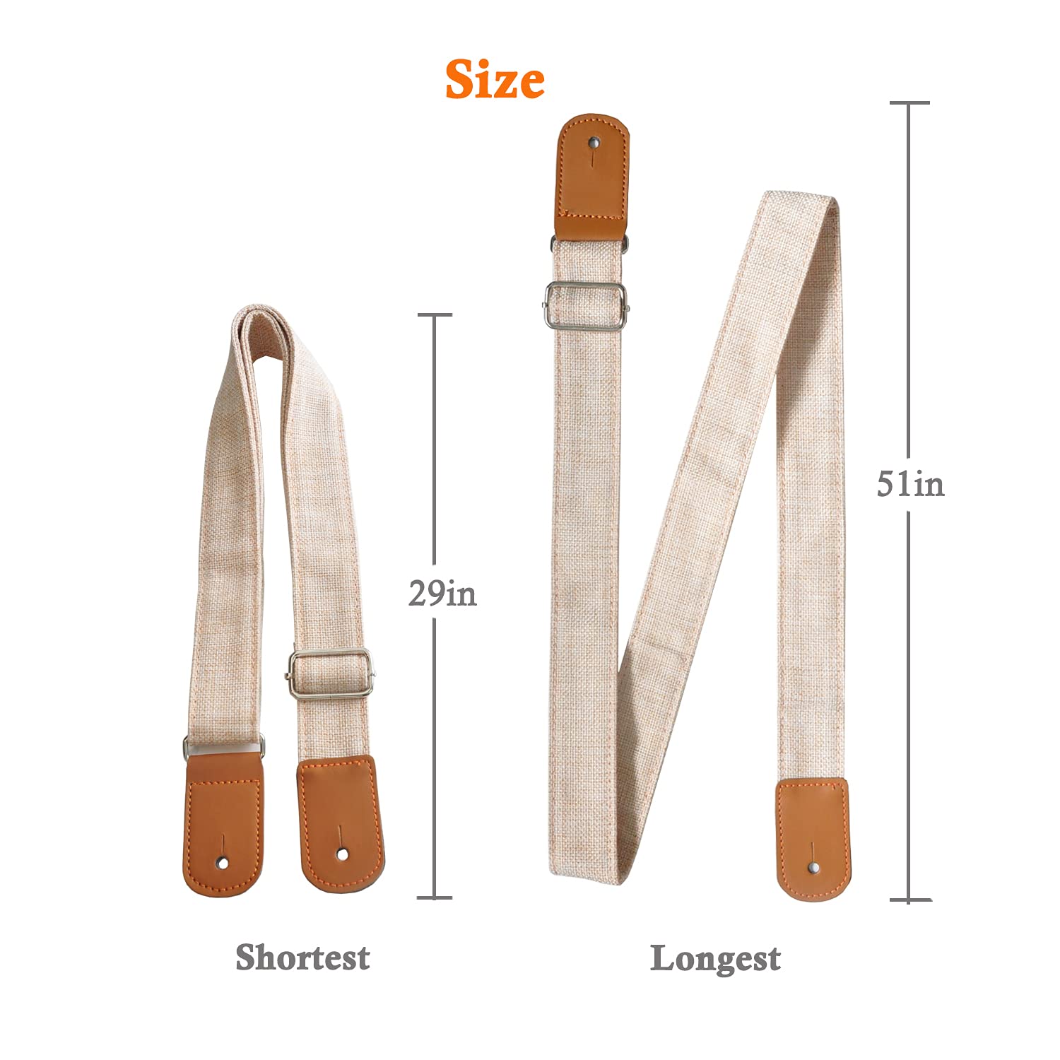 Farcaya Ukulele Strap For Soprano Concert Tenor Baritone Uke Mandolins Banjos Cotton Soft Cotton Linen Style With Picks Locks Bu