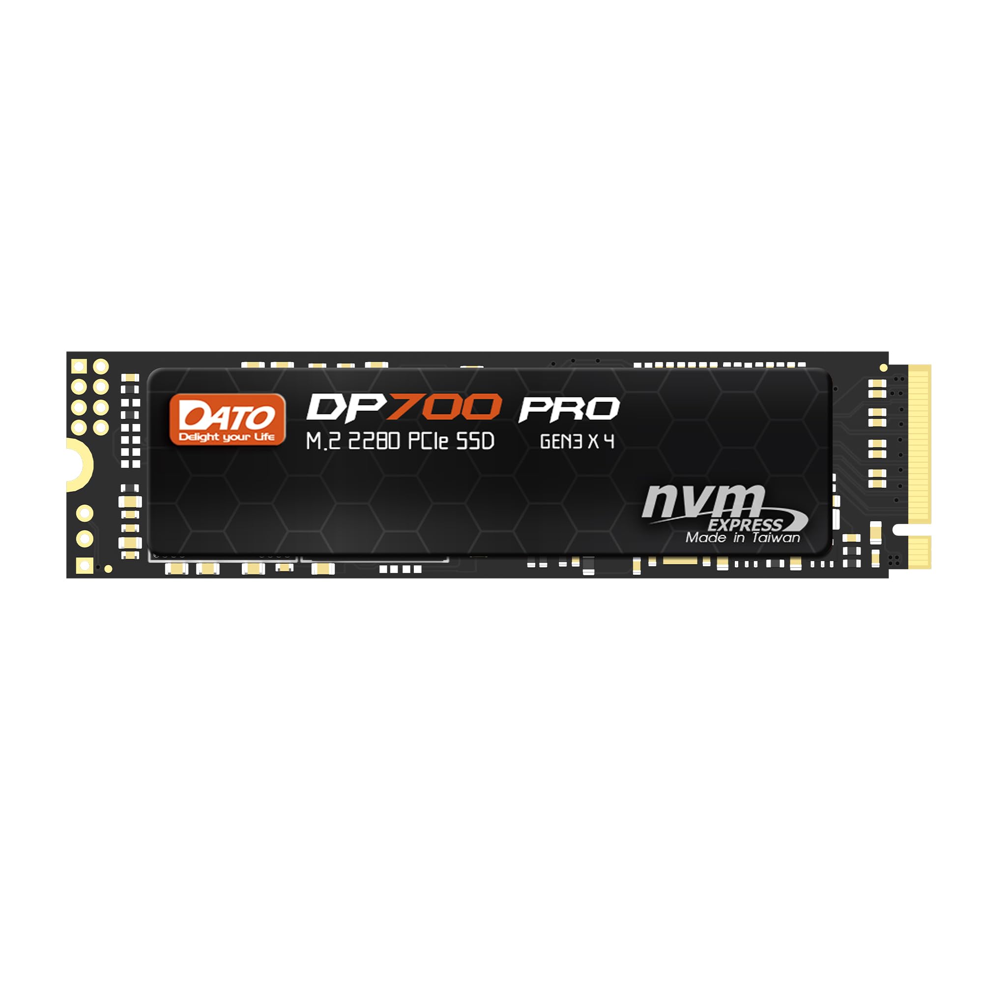 DATO 512GB M.2 SSD, M.2 2280 SSD, PCIe Gen3x4 Internal Solid State Drive, Up to 3300/3100 MB/s, DP700Pro Series