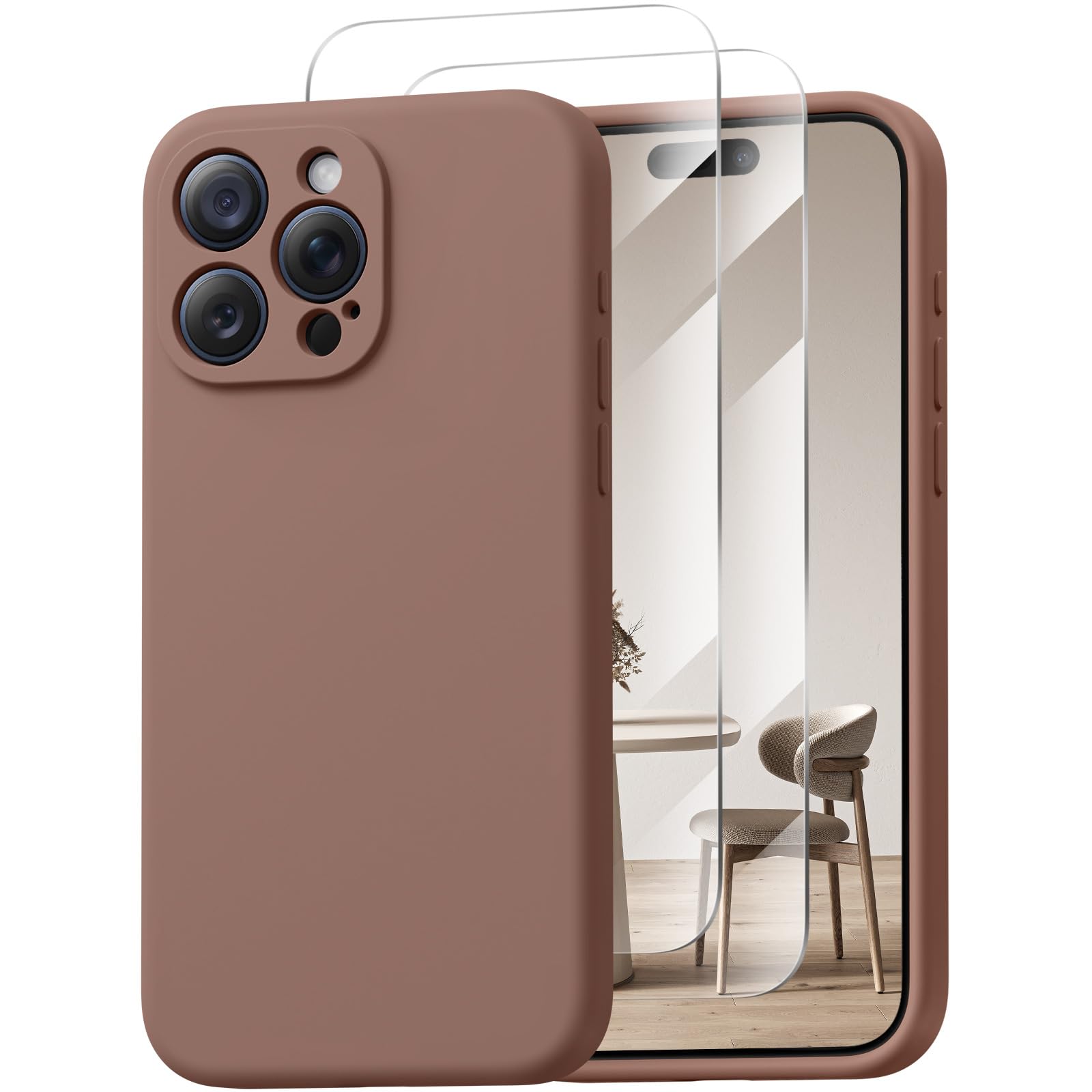 Loyal Bee Magnetic for iPhone 15 Pro Case, Compatible with MagSafe, with 9H Nano Screen Protectors, Full Camera Protection, Sili