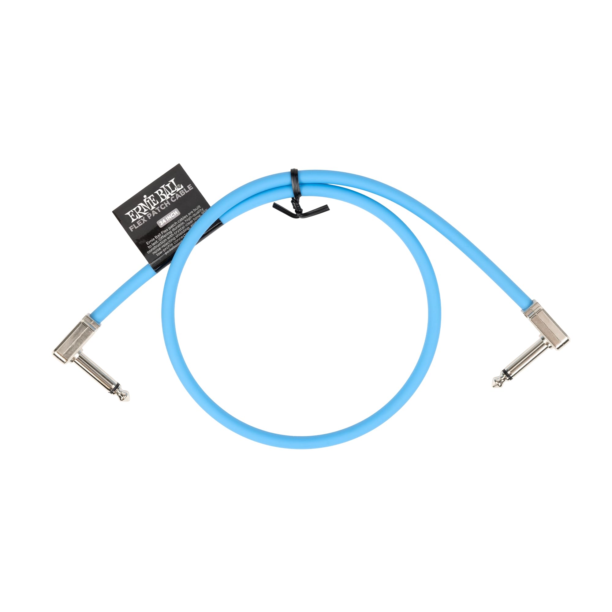 Ernie Ball Flex Patch Cable 24In   Blue   Single