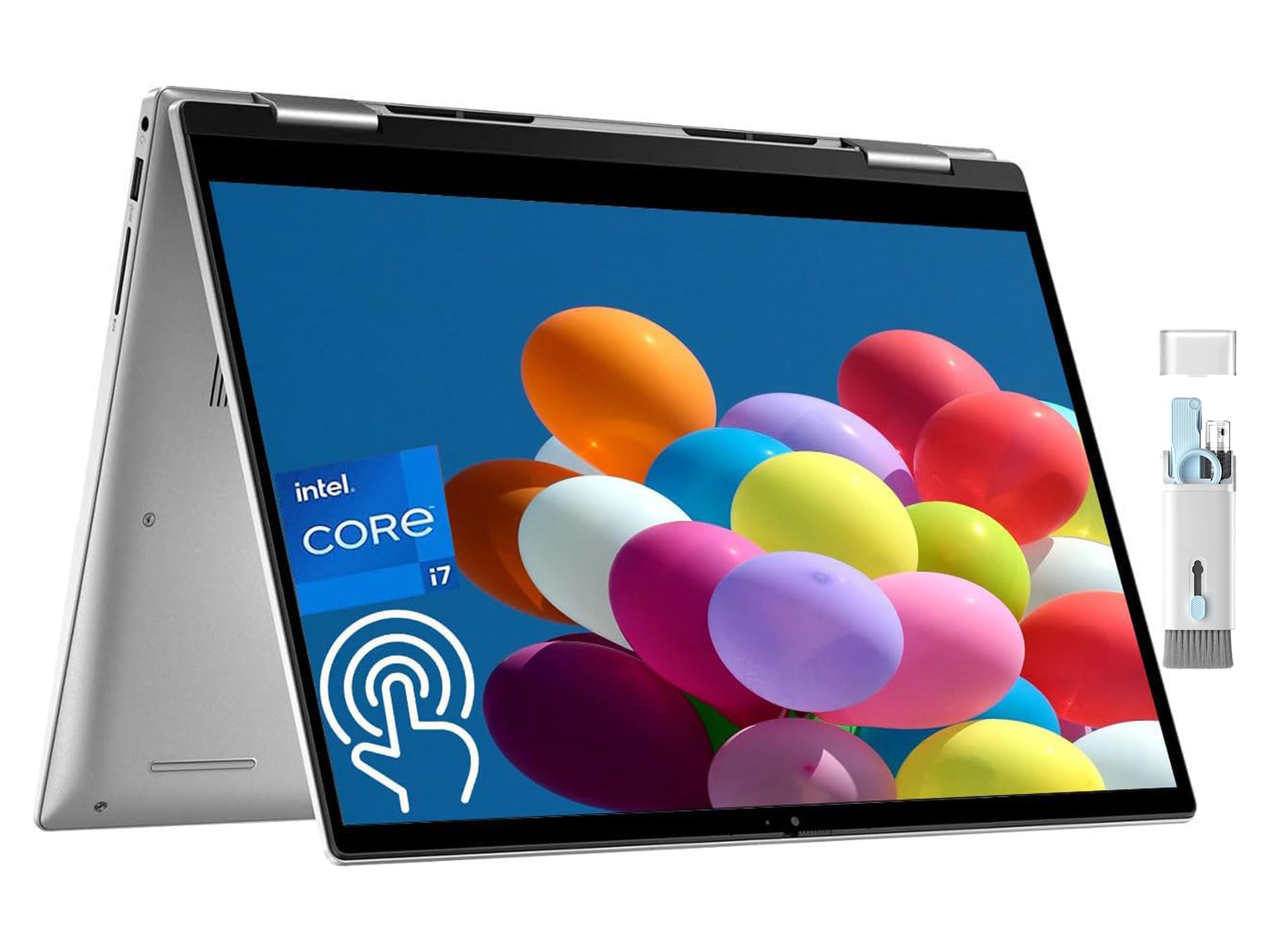 Dell Inspiron 2-in-1 Laptop 2024 Newest, 14 WUXGA Touchscreen, Intel Core i7-1355U, 16GB DDR5 RAM, 2TB SSD, Intel Iris Xe Graphi