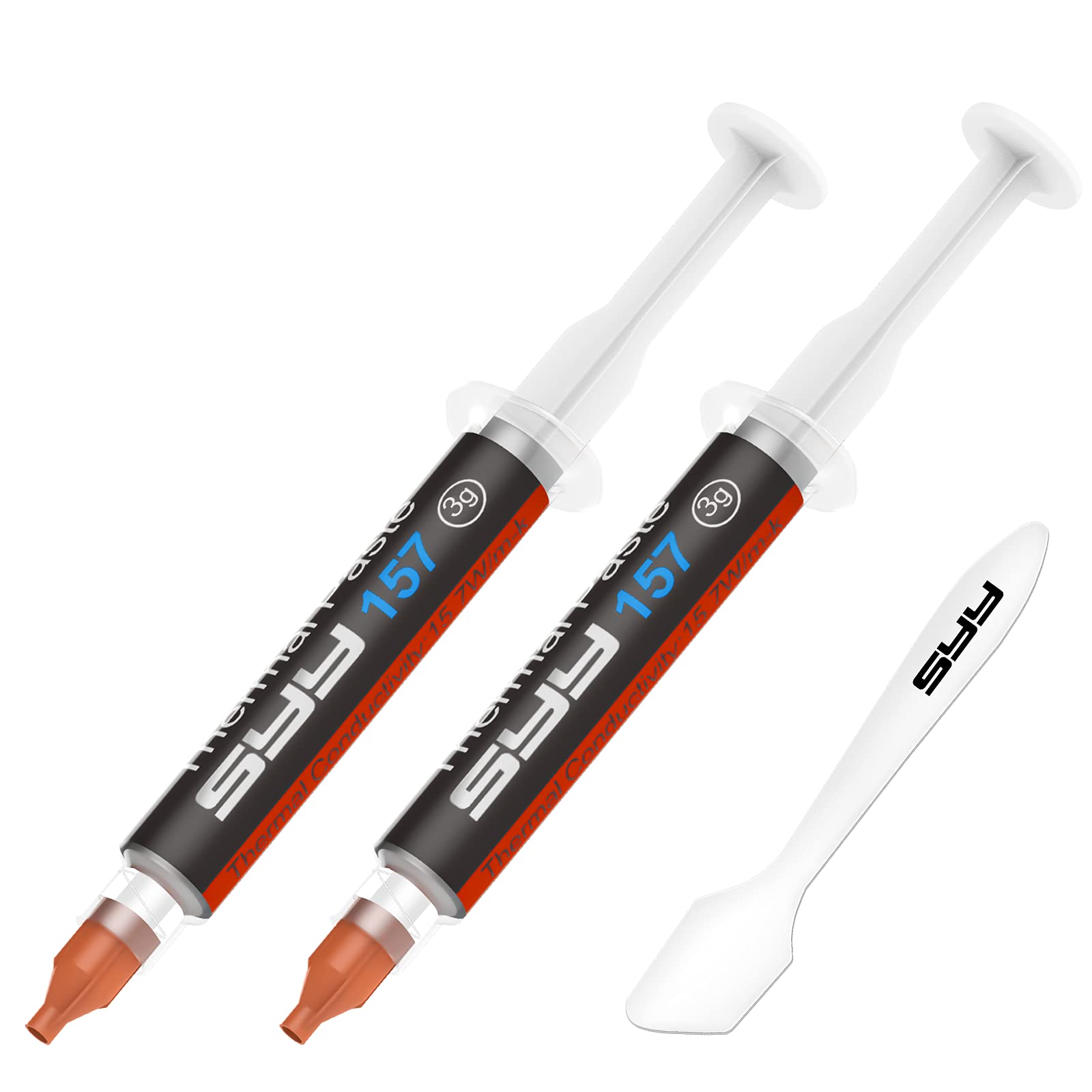 SYY Thermal Paste with Toolkit, 6g CPU Paste Thermal Compound Paste Heatsink for IC/Processor/CPU/All Coolers,New Formula Carbon