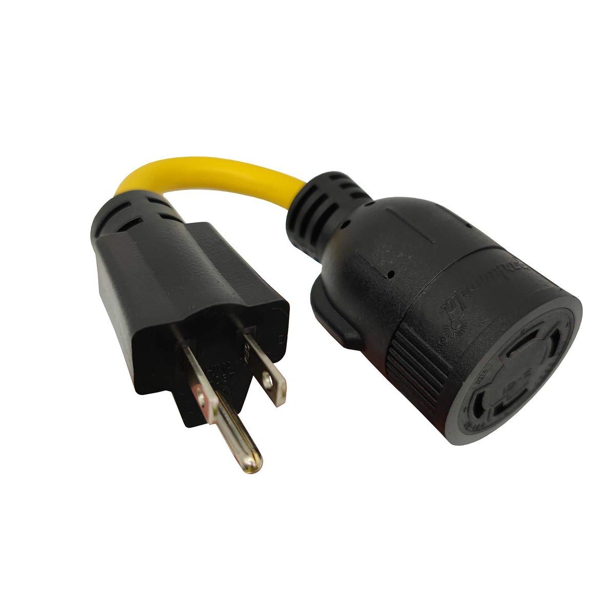 Parkworld Adapter Cord Nema 5 15 Male Plug To Locking L14 30 Female Receptacle (8 Inch)