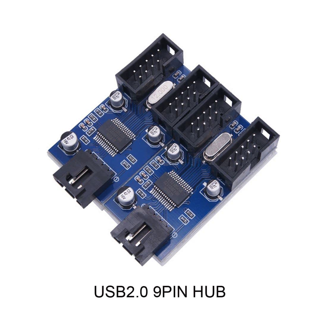 Chenyang Usb 2.0 Front Panel Header 9Pin/10Pin 1 To 4 Hub 9Pin/10Pin Mainboard Header Extension Adapter Splitter Cable