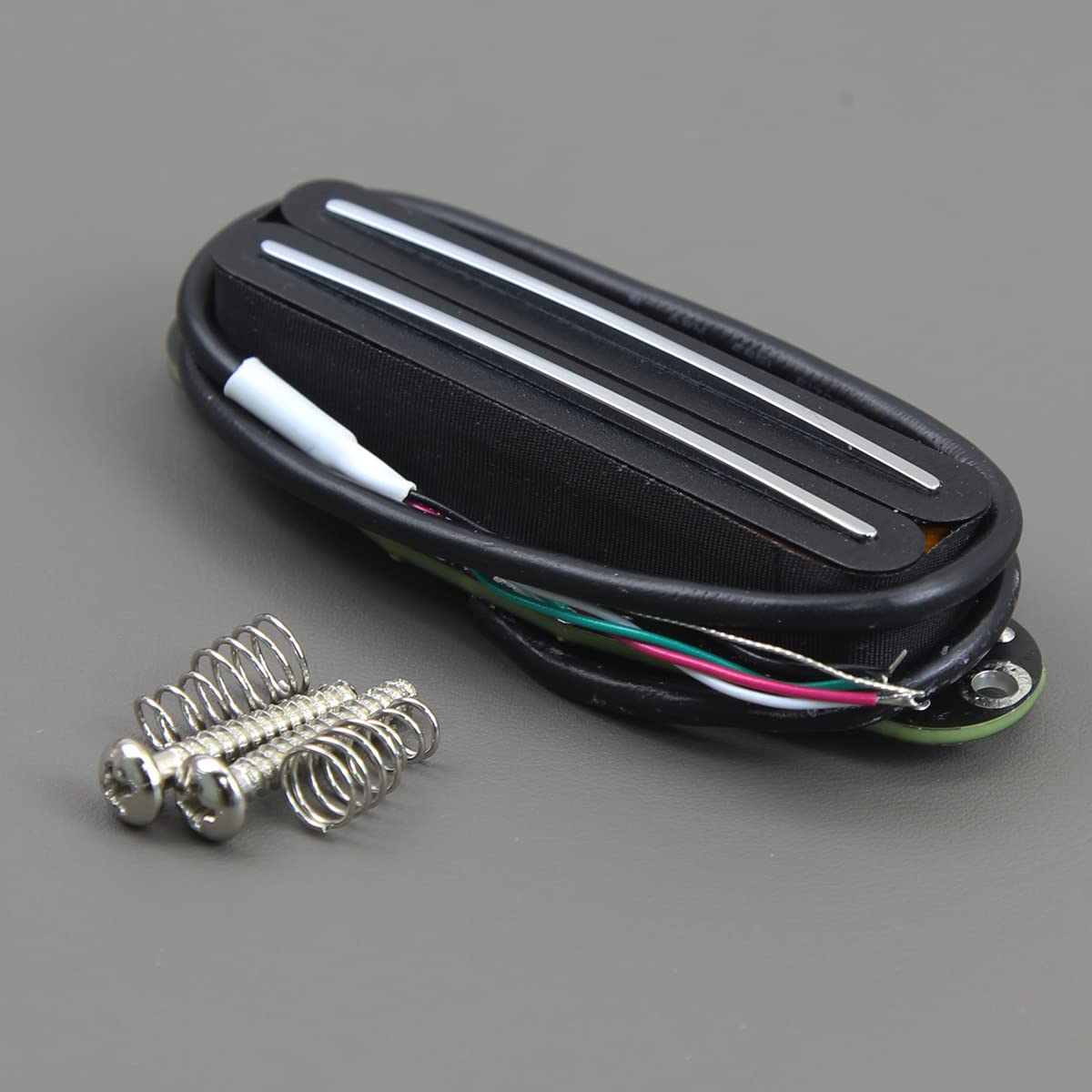 Fleor Dual Hot Rail Humbucker Single-Coil-Sized Guitar Humbucker Pickup(6-7K), Black