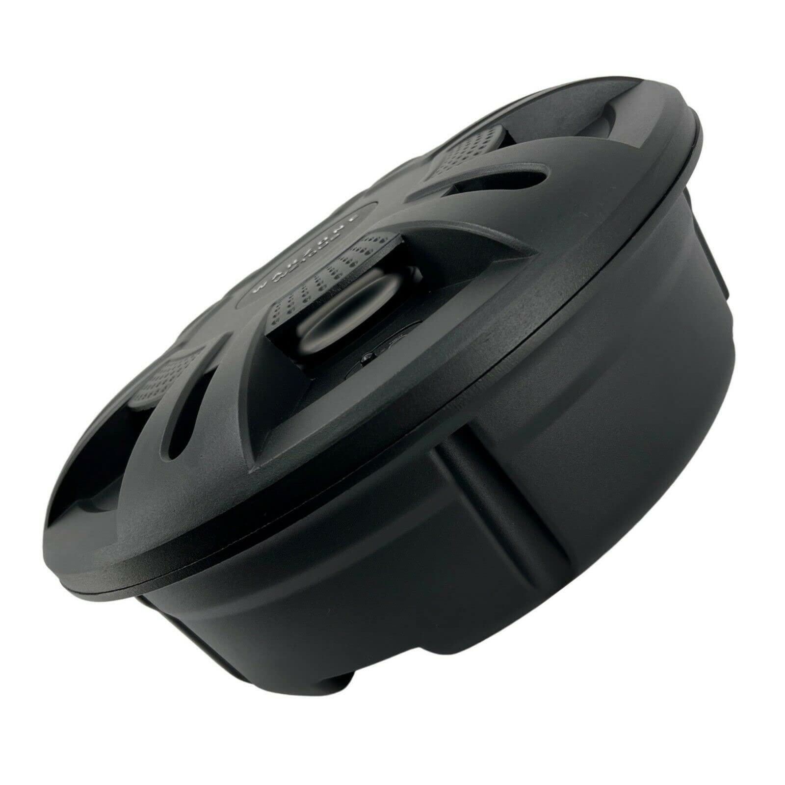 Gravity Warzone Wz10Us 10' Pro Audio Active Compact Spare Tire Slim Aluminum 1000 Watts 2 Ohm Subwoofer Powerful Loud Speaker With Bass Volume Control Knob