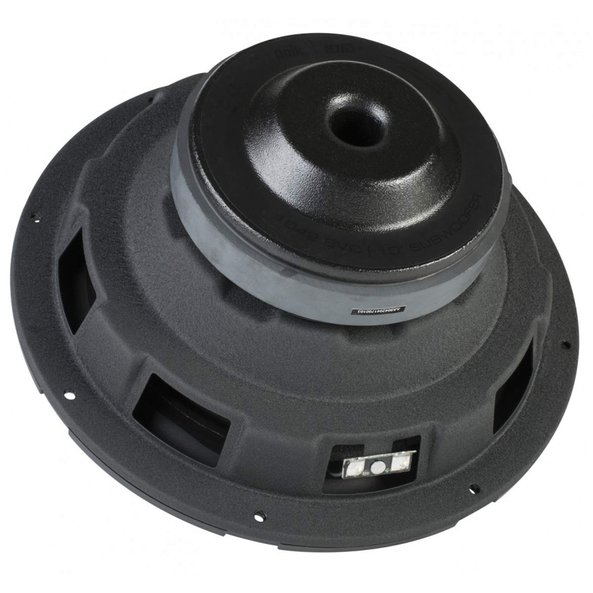 Polk Audio Db1042 Svc - Db+ Series 10 Shallow Subwoofer For Marine/Car Sound System, 30Hz-200Hz Frequency Response, Single 4-Ohm