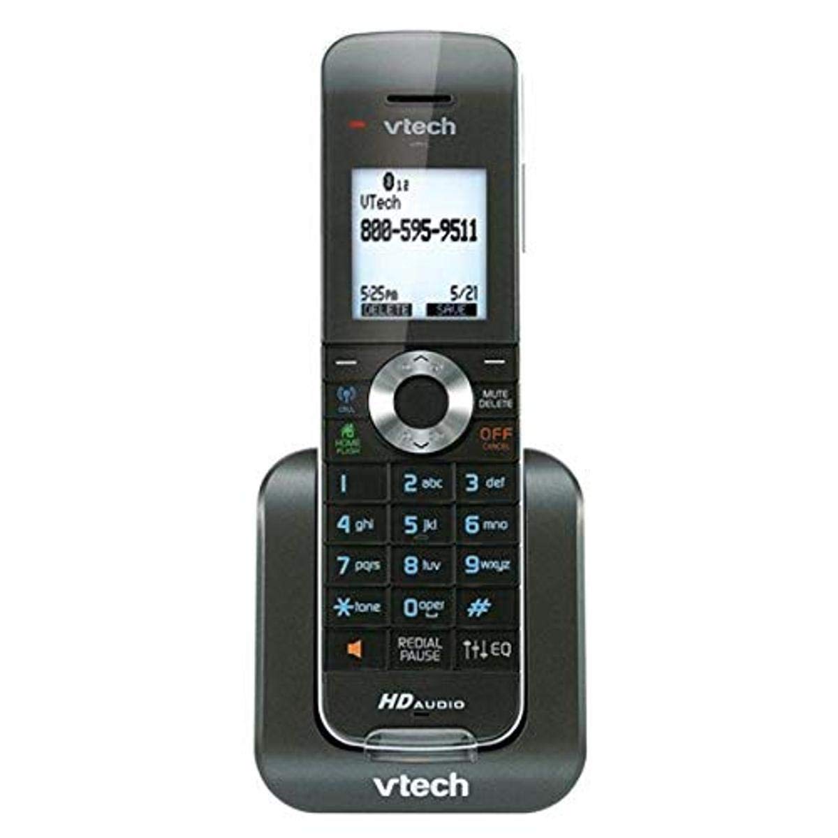 VTech DS6401 Accessory Cordless Handset, Black  Requires a VTech DS6421 or DS6422 Expandable Phone System to Operate
