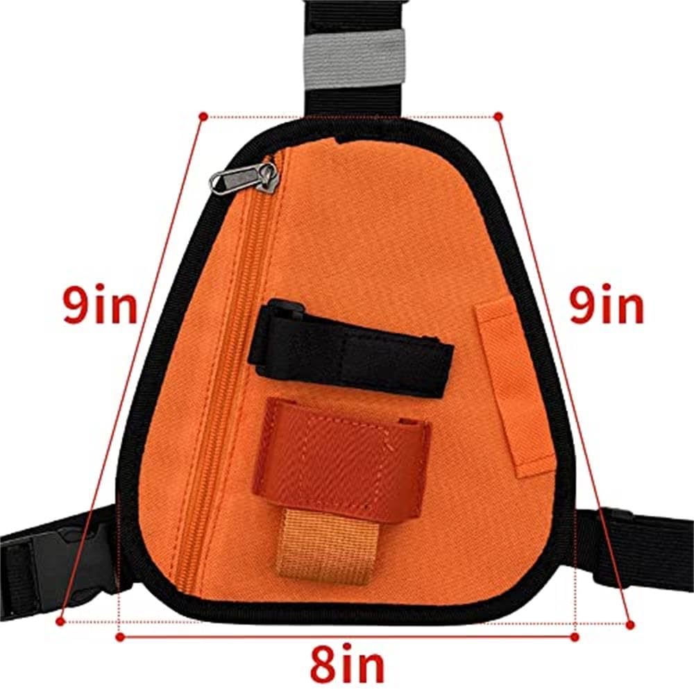 Lseng Radio Chest Harness, Shoulder Strap Radio Nylon Holster,Chest Pack Adjustable Single Radio Pouch Two Way Radio Holster For