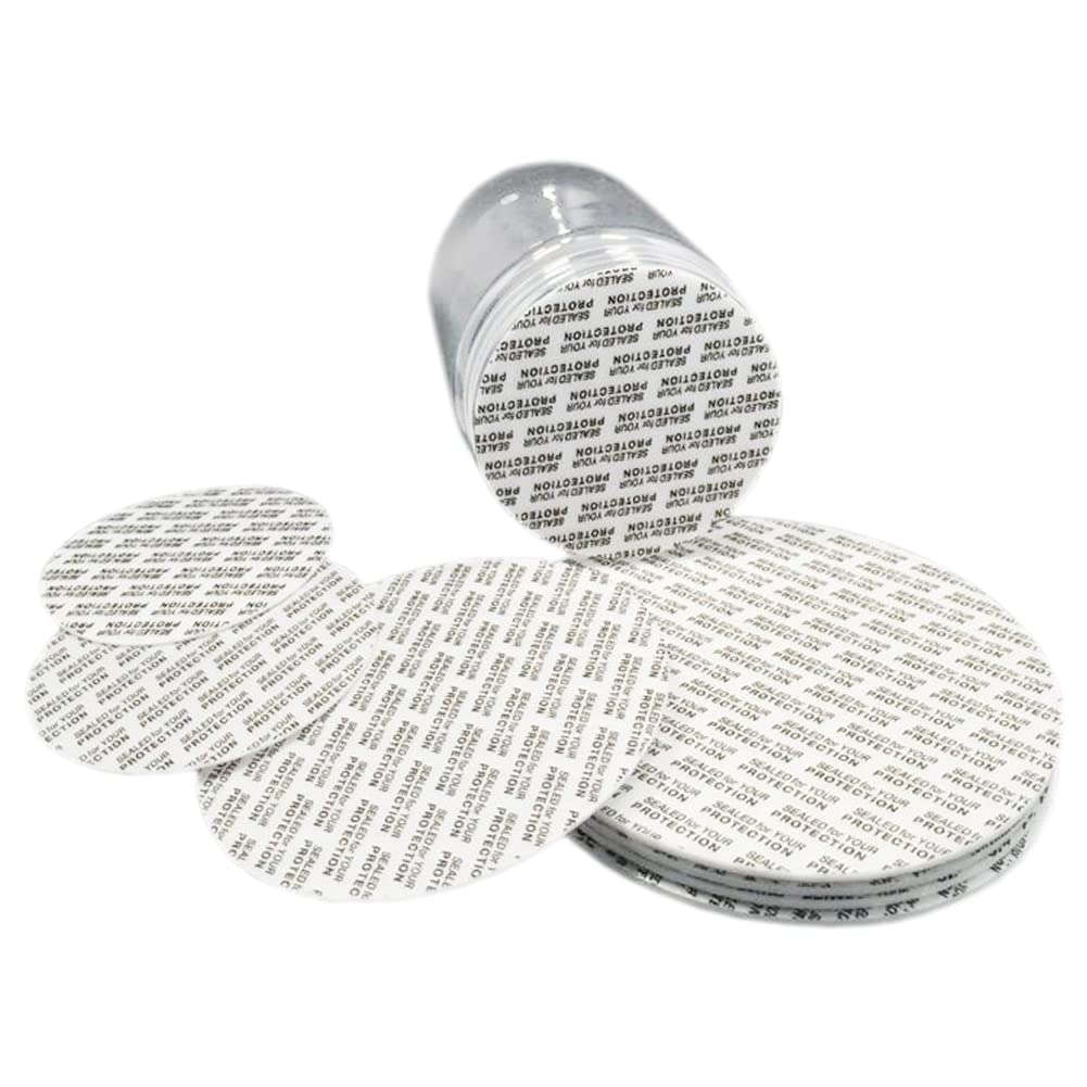 Nanshine 38Mm/ 1.5' Pressure Activated Seals Cap Liners Foam Sealing Inserts For Glass & Plastic Jar Bottles Containers No Induction Sealer Needed 500Pcs