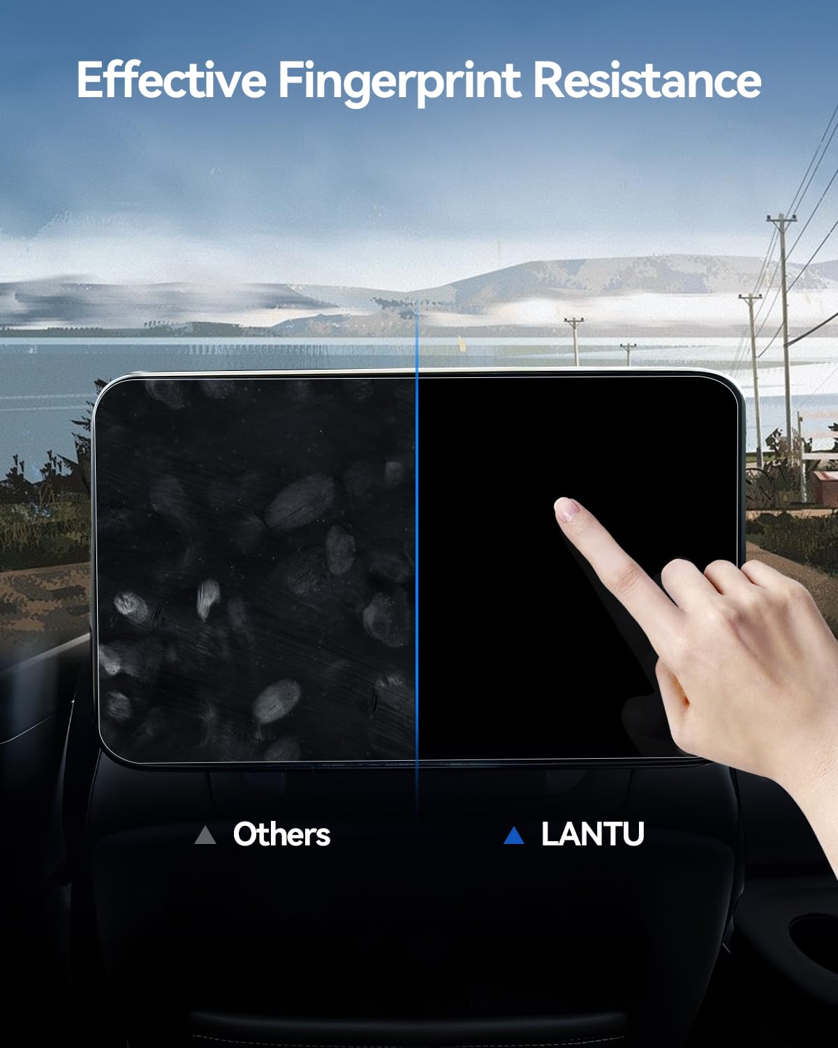 Lantu 2Pcs Matte Screen Protector For 2021 2023 Chevy Tahoe Suburban&Gmc Yukon Denali 2021 2024 Cadillac Escalade Accessories 12