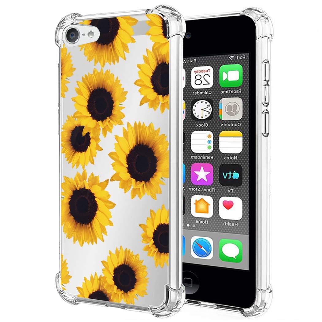 Zoeirc Ipod Touch 7 / Ipod Touch 6 / Ipod Touch 5 Case Clear Case For Girls Women, Soft Tpu Shockproof Protective Transparent Ph