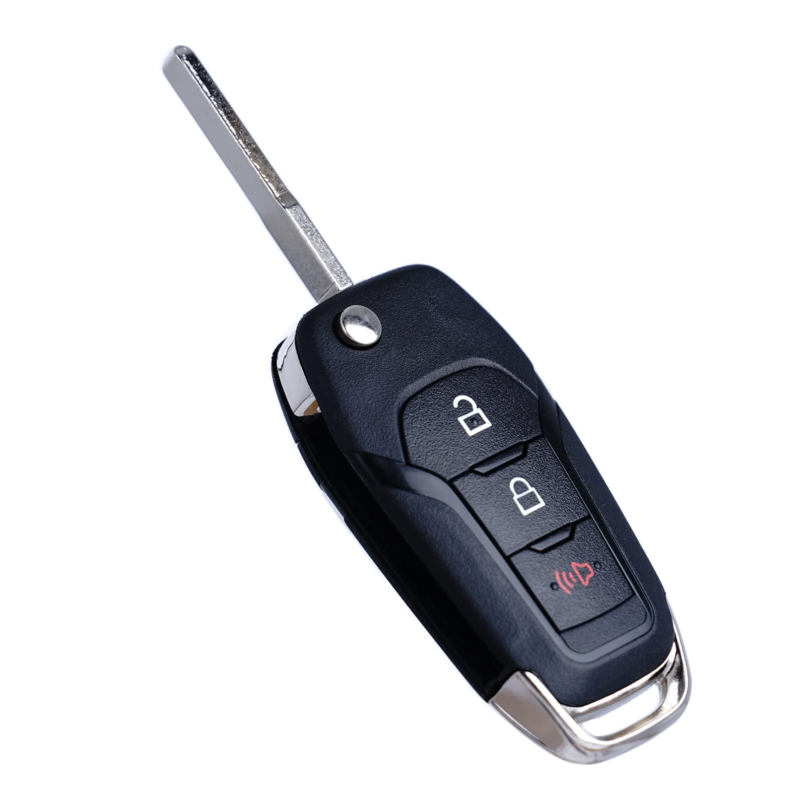 Flip Key Fob Replacement Compatible for Ford F-150 F-250 F-350 2015 2016 2017 2018 2019 2020 2022 Explorer (2016-2022) F-350 F-4