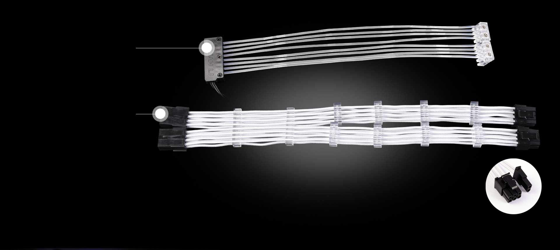 Lian Li 8 Pin Gpu Power Strimer   Show Yourself   30 Cm [8+8 Pin]