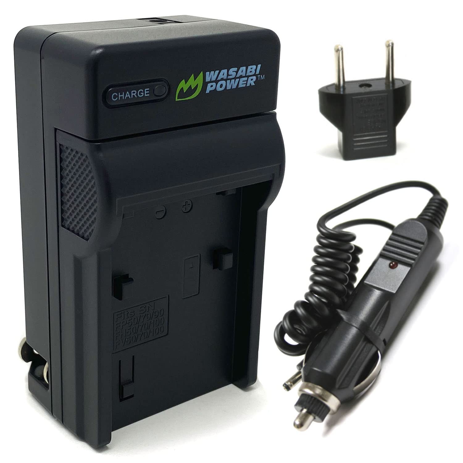 Wasabi Power Battery Charger For Sony Bc Trv, Np Fv30, Np Fv50, Np Fv70, Np Fv100 And Sony Dcr Sr15, Sr21, Sr68, Sr88, Sx15, Sx2