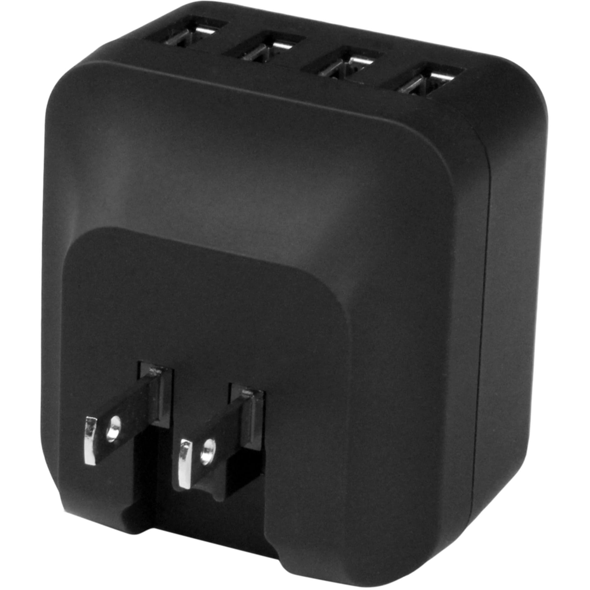Startech.Com 4 Port Travel Usb Wall Charger   34W/6.8A International Travel Adapter   Portable Usb Charging Station (Usb4Pacbk),