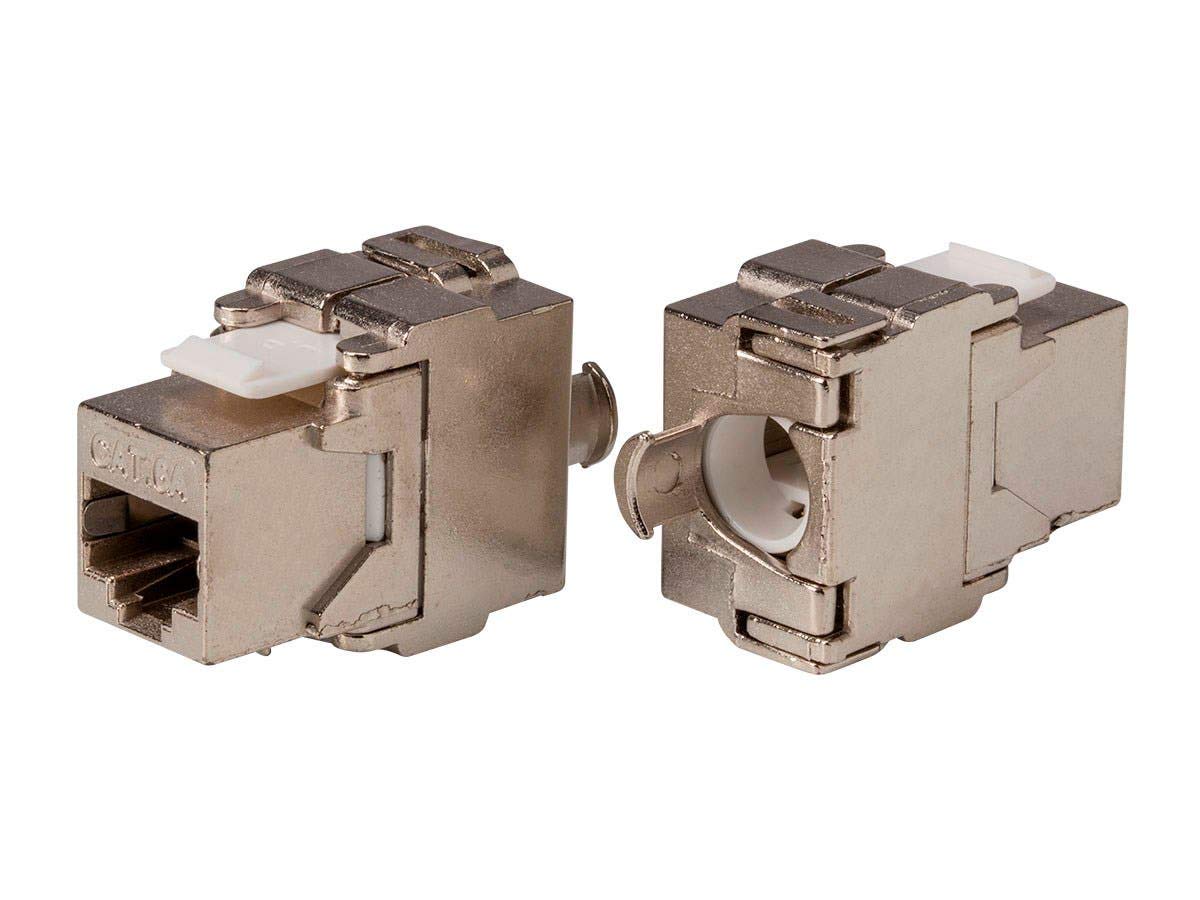 Monoprice Entegrade Series Cat6/Cat6A Shielded Rj45 Toolless Die Cast 180-Degree