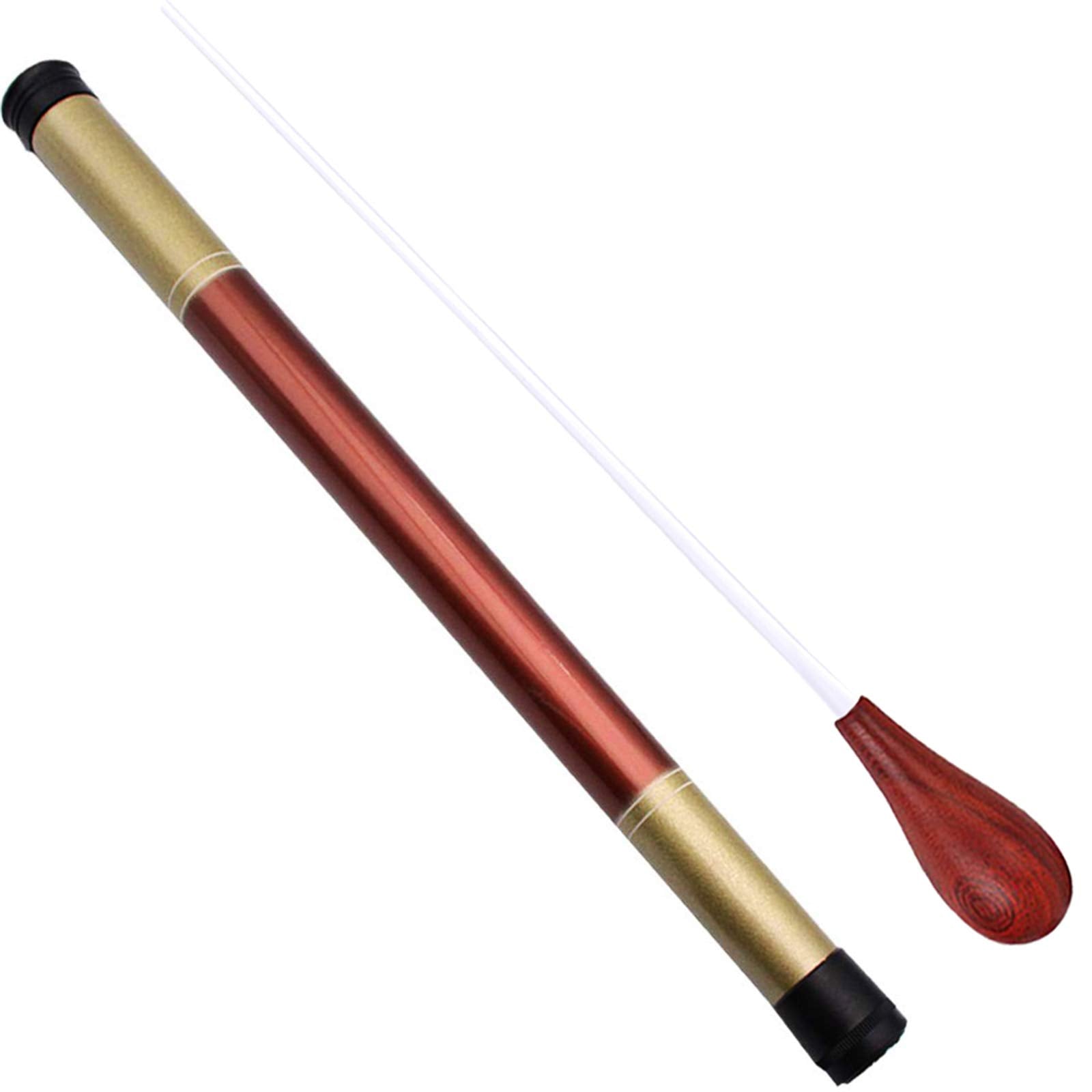 Music Band Conducting Baton Orchestra Baton Rosewood Handle Baton With Tube Case(Rosewood Handle)