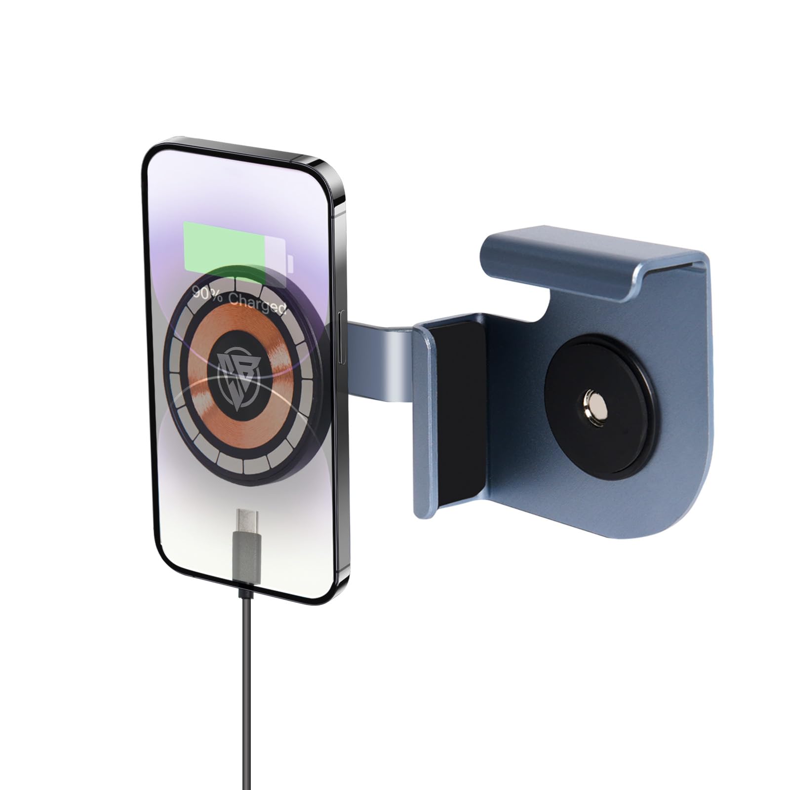 Cyberbeans Phone Mount Charger For Tesla Model 3Y Accessories 2024 2025,Touchscreen Wireless Charge For Magsafe Magnetic Phone H