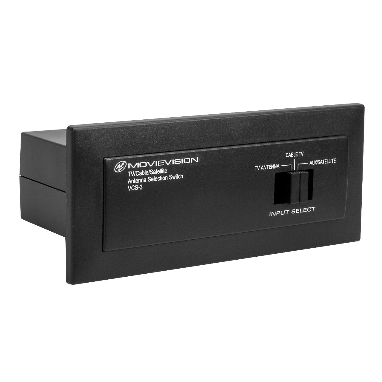 3 Position Antenna Switch Box With 3 Inputs & 1 Output For Tv/Aux Sat/Cable