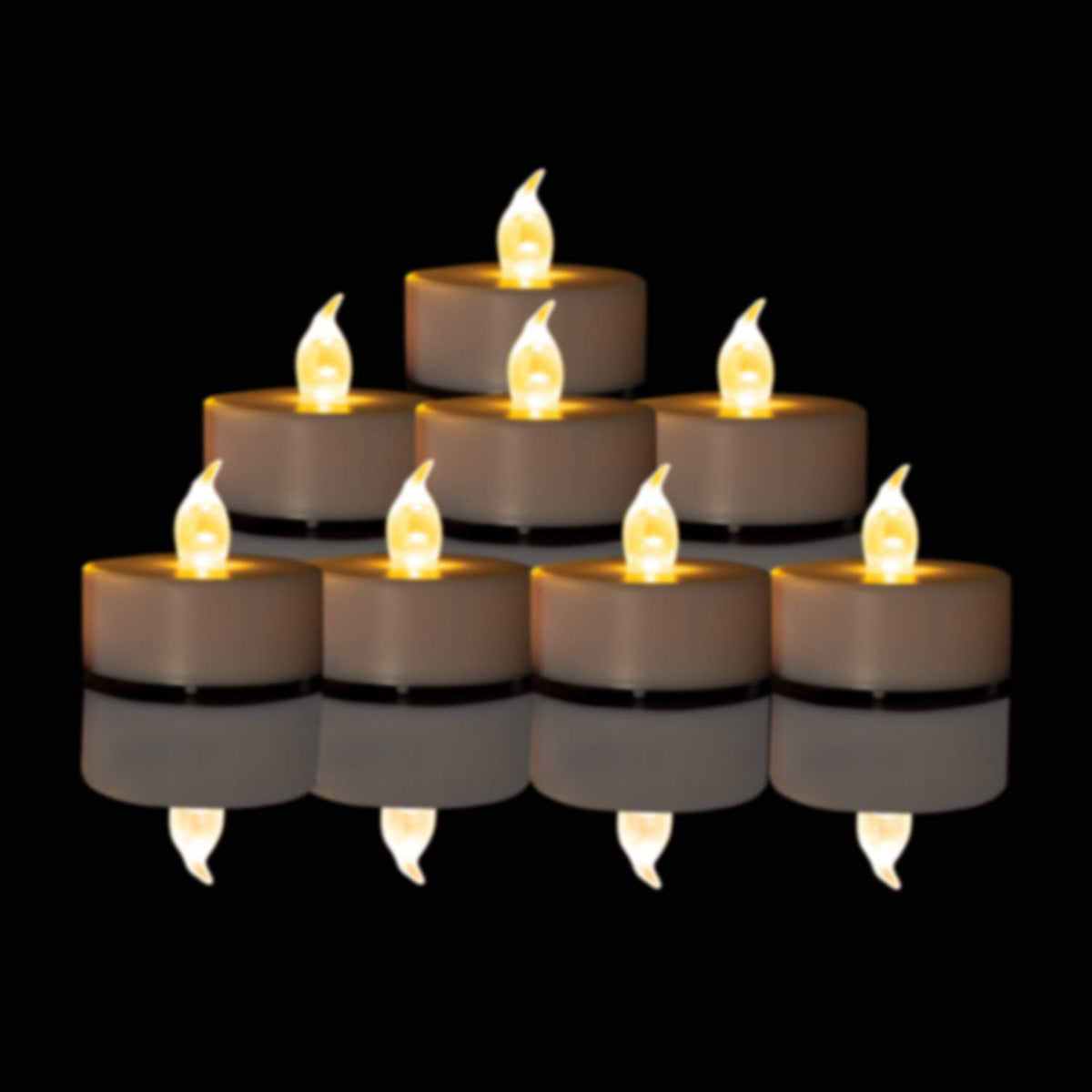 Nancia Tea Lights, 150Pack Flameless Led Tea Lights Candles, Flickering Warm White, 200 Hours Battery-Powered Tea Light, Ideal P