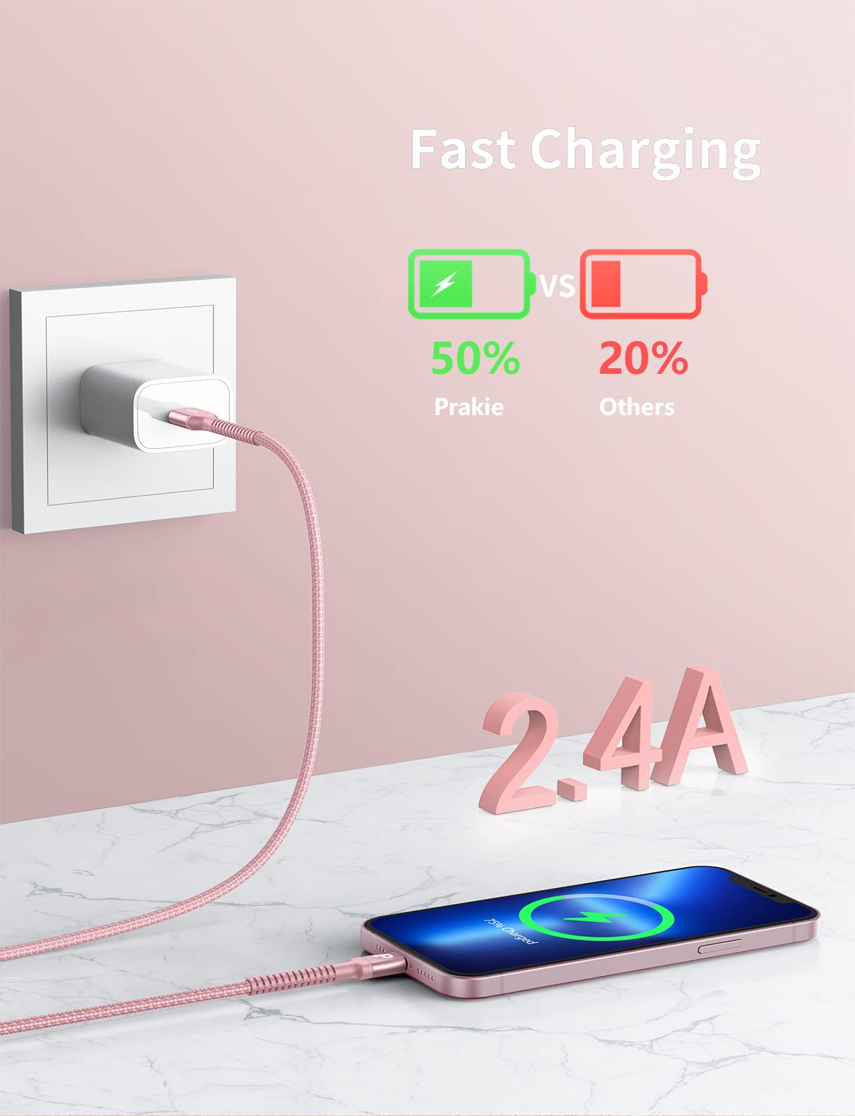 Long Iphone Charger 10Ft, 2Pack Lightning Cable [Apple Mfi Certified] Iphone Charger Cord Usb To Lightning Cable Compatible With