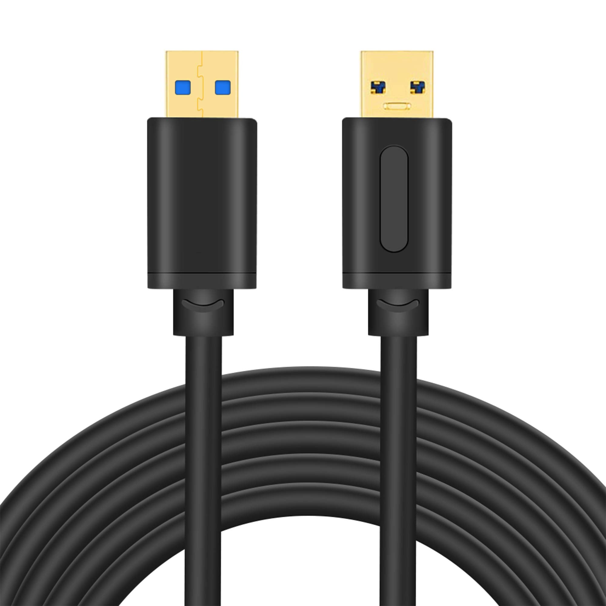 Tan Qy 12Ft Usb 3.0 Male To Male Cable, Type A To Type A, Usb 3.0 Cord