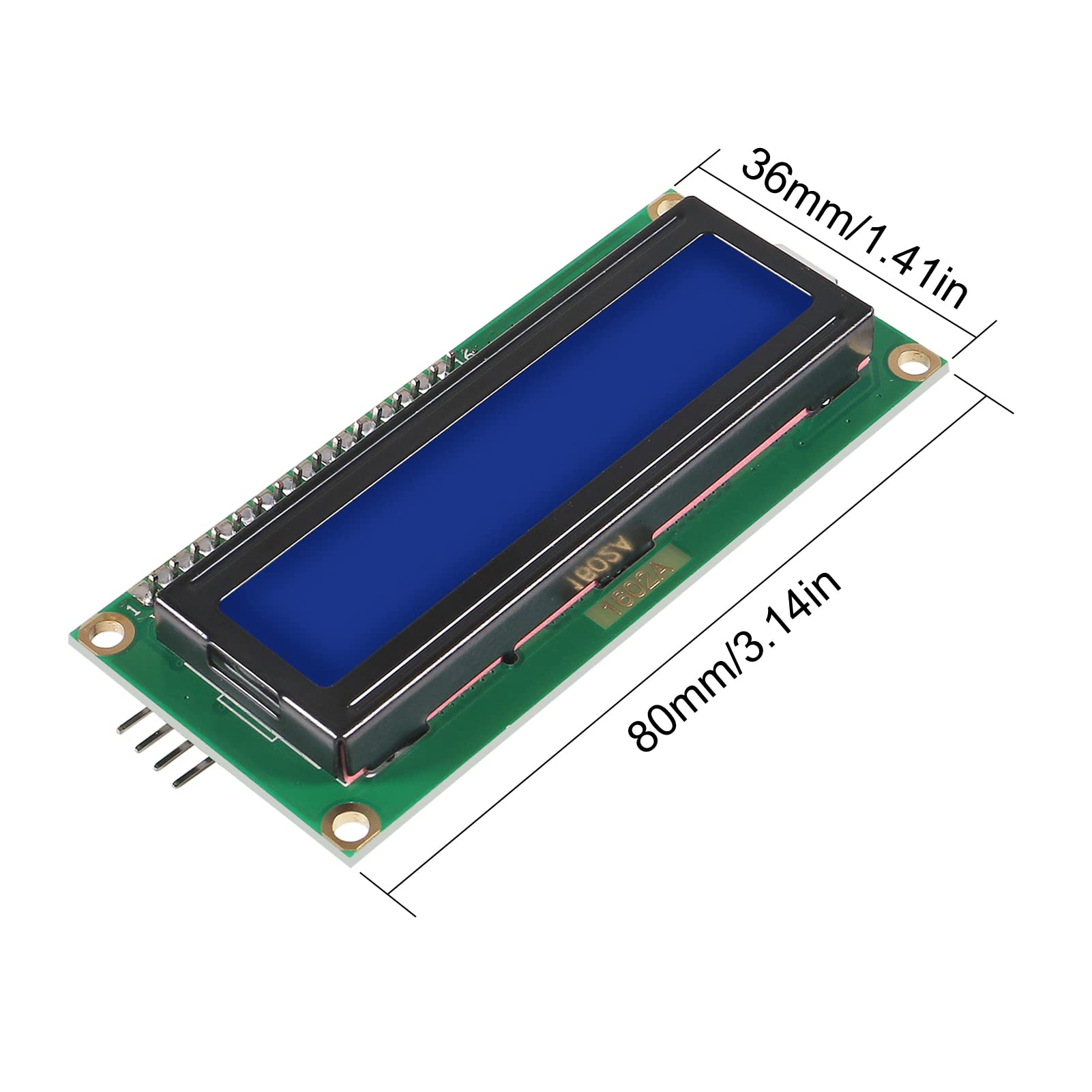 Aitiao 3 Pack 1602 Lcd Display Module Ic I2C Twi 16X2 Characters Serial Interface Adapter Lcd Module For Raspberry Pi Diy Projec