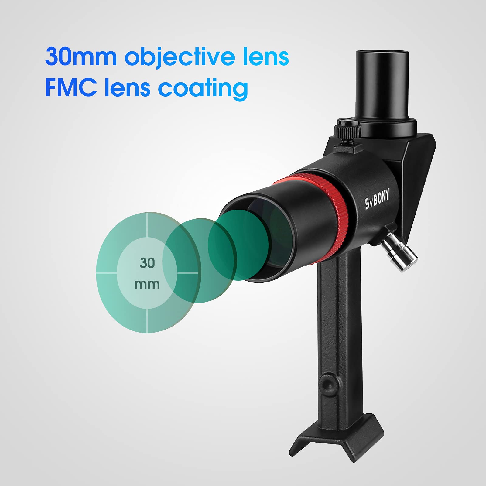 Svbony Sv182 Finderscope, Right Angle Correct Image Optical Finder, 6X30 Finder Scope For Astronomy Telescope, With Crosshair An
