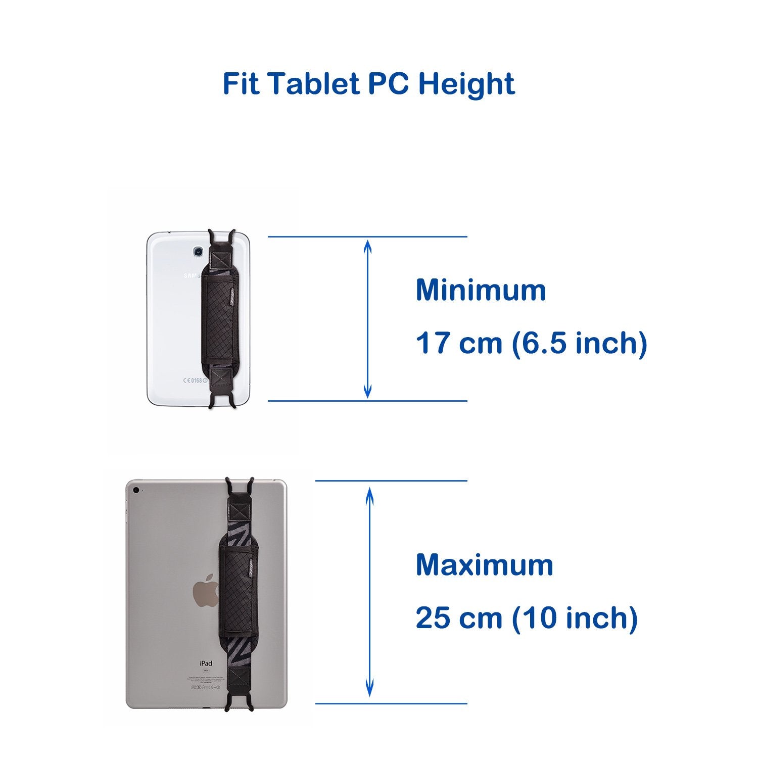 Tfy Tablet Security Hand Strap Holder, Compatible With Ipad (Ipad Mini & Mini 5 & Mini 6 / Ipad Air 4 / Ipad Air 5 / Ipad Pro 9.