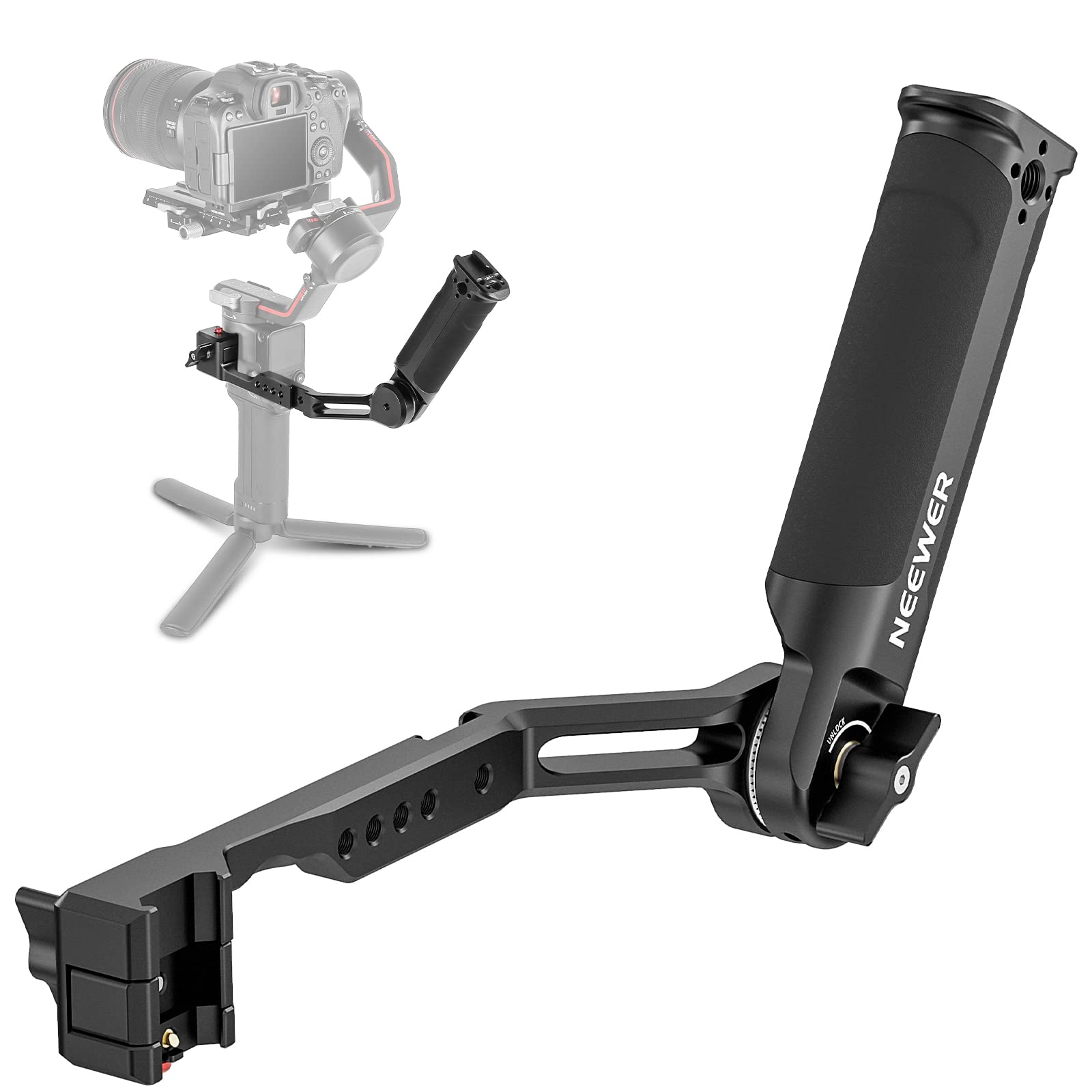 Neewer Adjustable Sling Handle Grip Compatible With Dji Ronin Rs4 Rs3 Mini Rs 3 Pro Rs 2 Rsc 2 Gimbal Stabilizer For Low Angle S