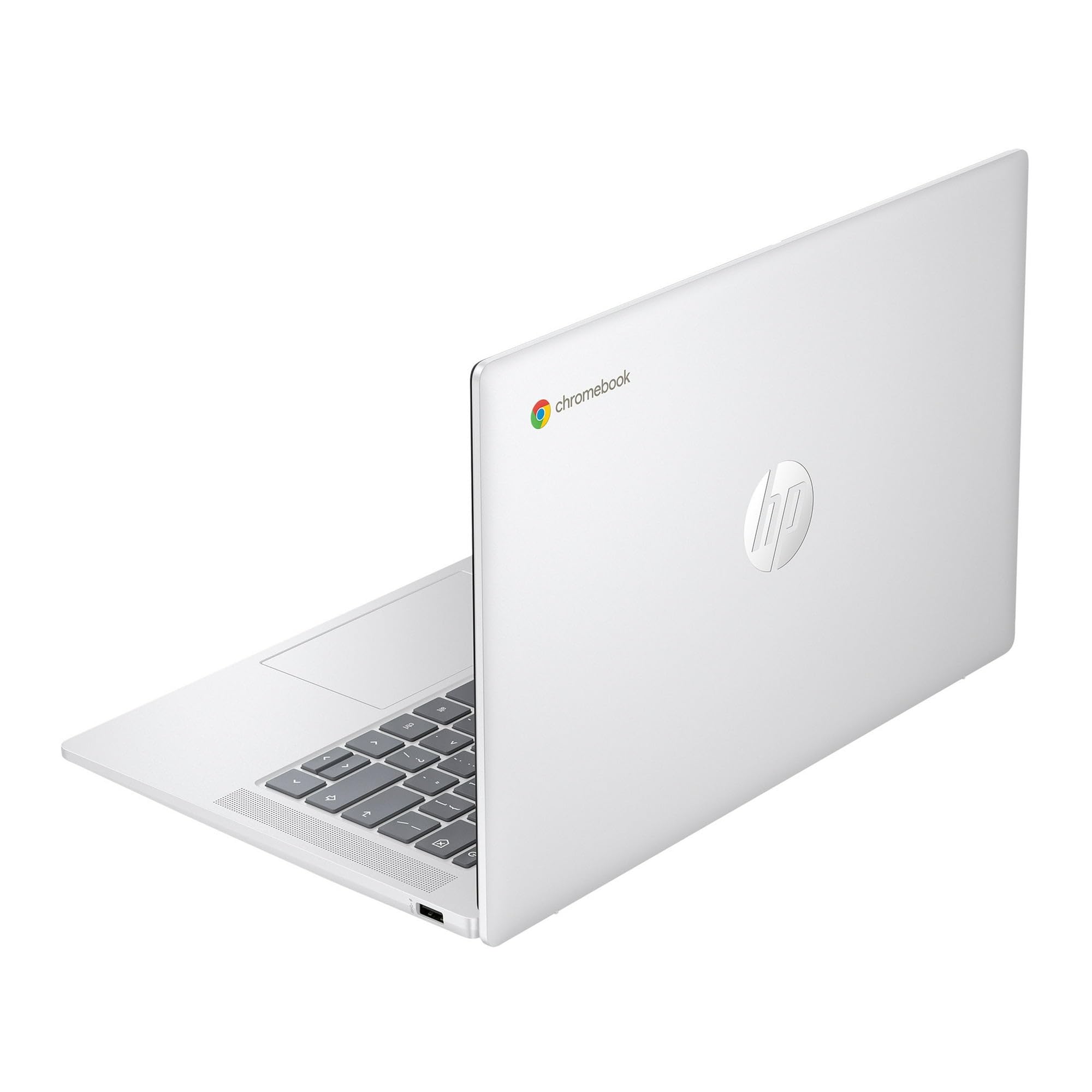 Hp Chromebook 14 Inch Hd Anti-Glare Laptop | Intel Processor N200 | Intel Uhd Graphics | Bluetooth |Silver| 4Gb Ram | 128Gb Ssd