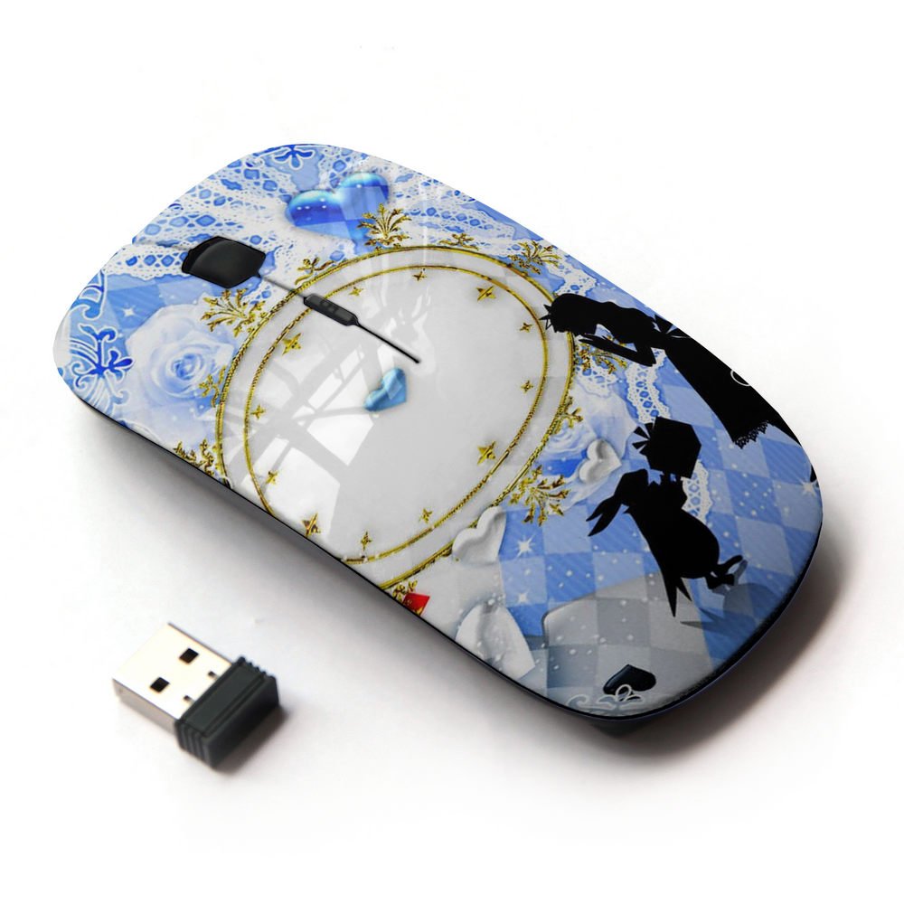Koolmouse [ Optical 2.4G Wireless Mouse [ Alice In Wonderland Rabbit Picnic ]