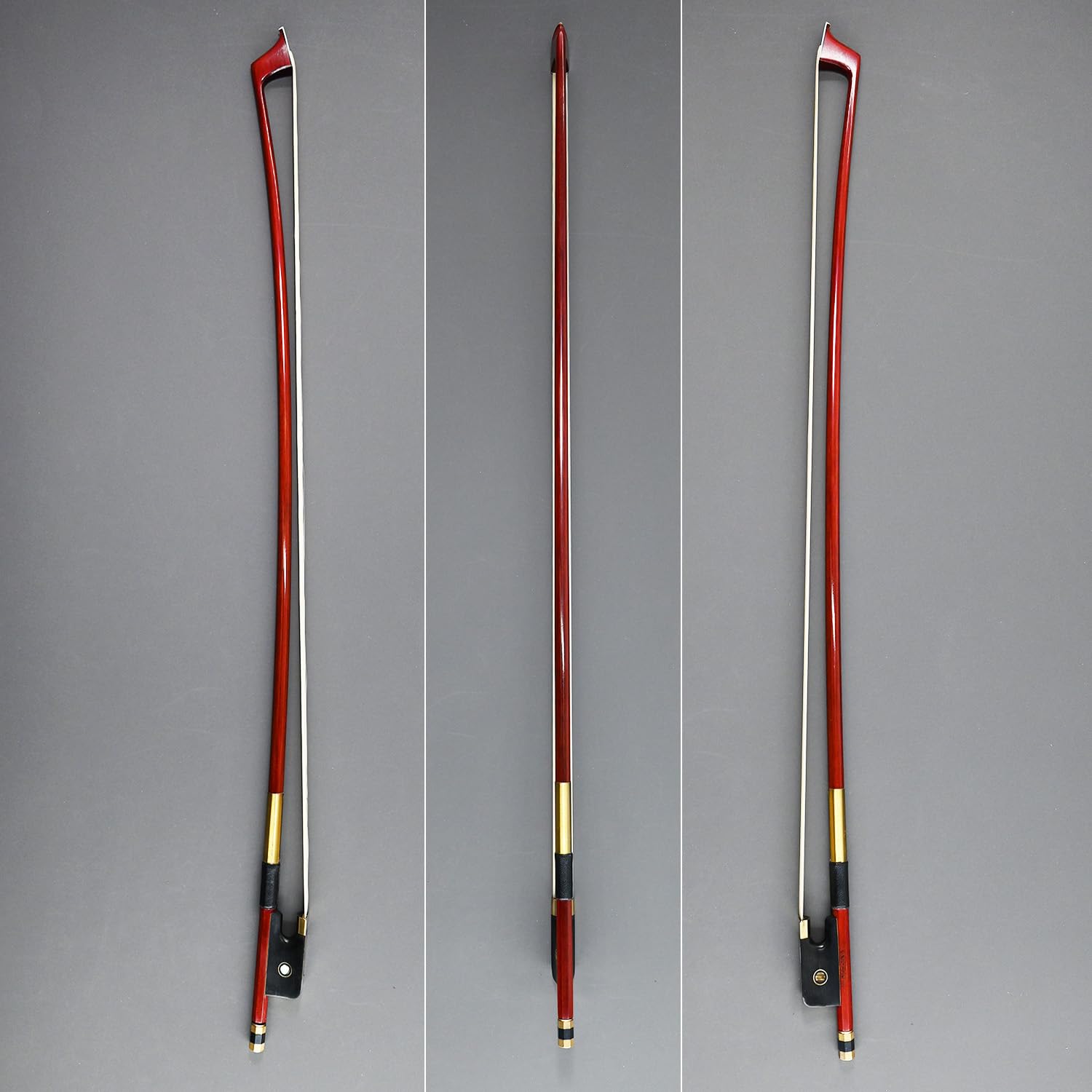 Pernambuco Stick Cello Bow 4/4 Size Vingobow 420C Full 4 4 Concert Level Brass Alloy Fitted Parisian Eyes Ebony Frog Well Balanc