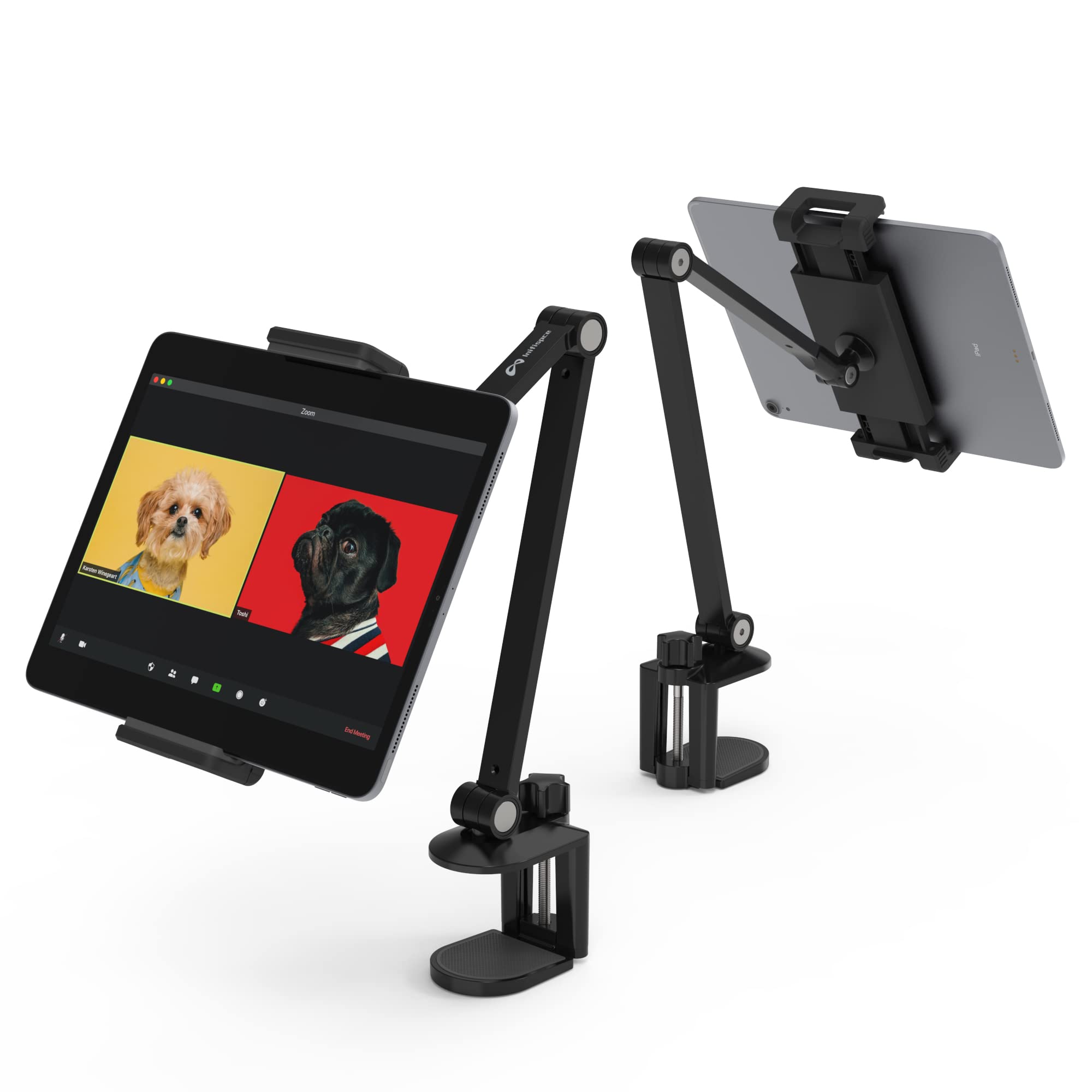 Inifispce Ipad Desk Mount, Tablet Holder, Multi Angle Adjustable Tablet Stand For 4.7''  13'' Screen Microsoft Surface Pro Serie
