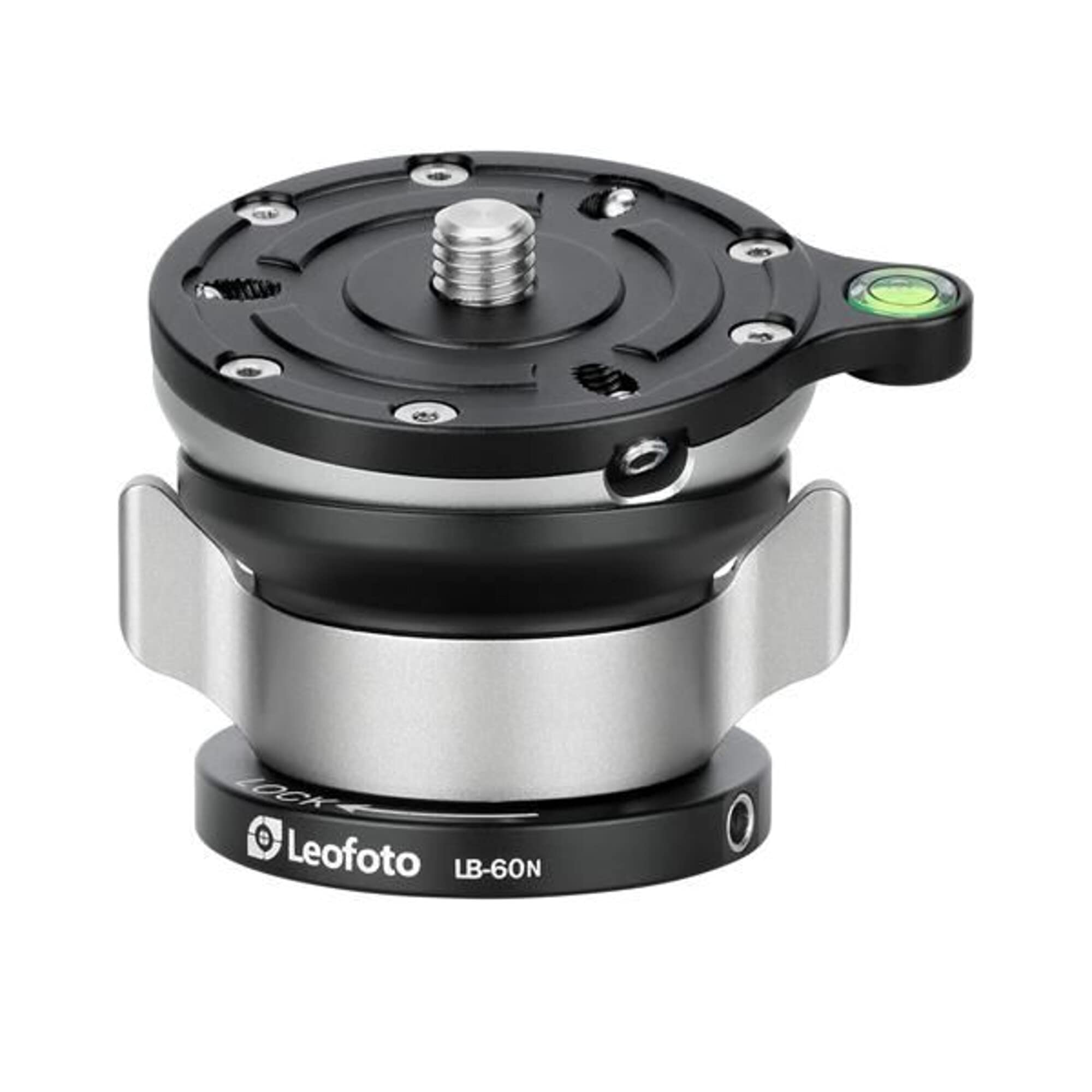 Leofoto Lb 60N 60Mm Leveling Base For Tripod W Butterfly Lock Collar 33Lb Max Load +/ 15 Tilt