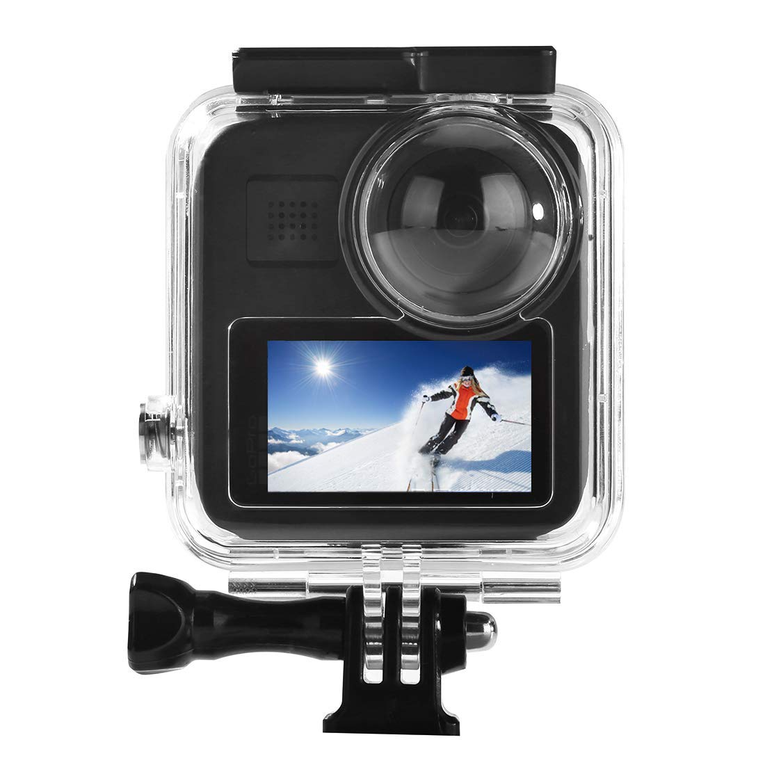 Waterproof Housing Case For Gopro Max, 45M/ 148Ft Underwater Protective Diving Case Shell With Quick Release Mount Accessories F