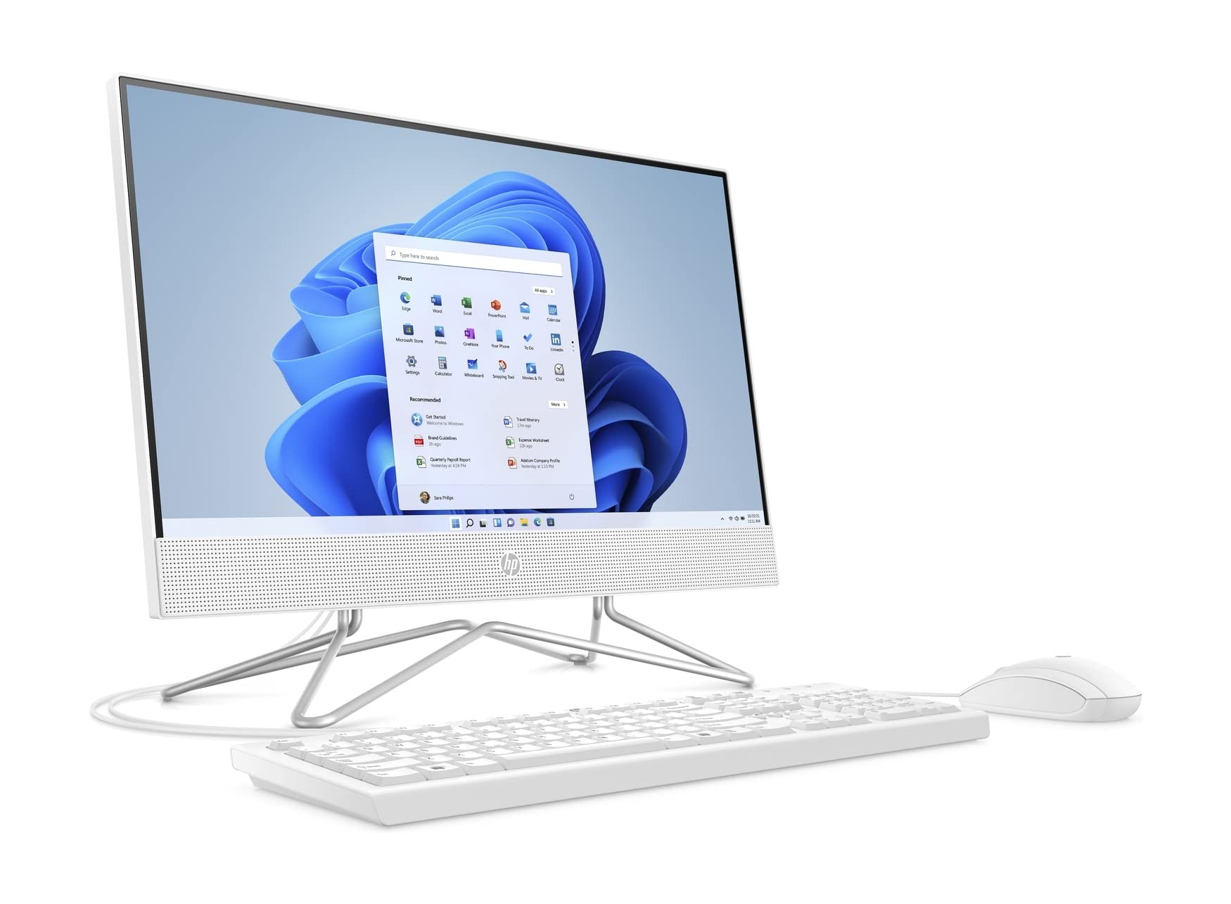 Hp 22-Df 21.5-Inch Full Hd Wled All-In-One Pc Intel Celeron G5900T 4Gb 256Gb Ssd Win 10