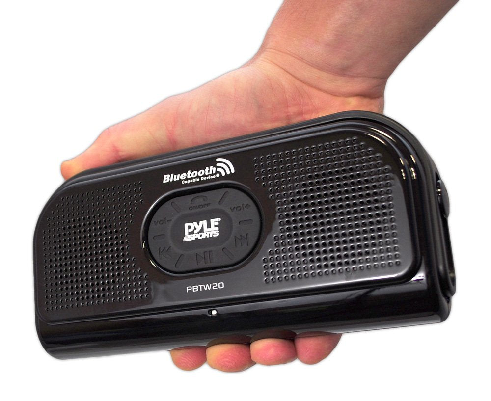 Pyle Portable Ipx7 Waterproof Shower Speaker   Outdoor Wireless Bluetooth Compatible Battery Powered Mini Loud Sound Speaker Sys